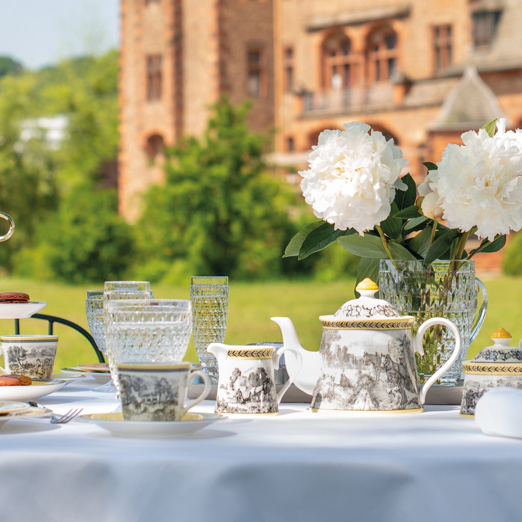 Villeroy & Boch Tasse »Frühstückstasse mit Untertasse Audun Ferme 350 ml bunt«
