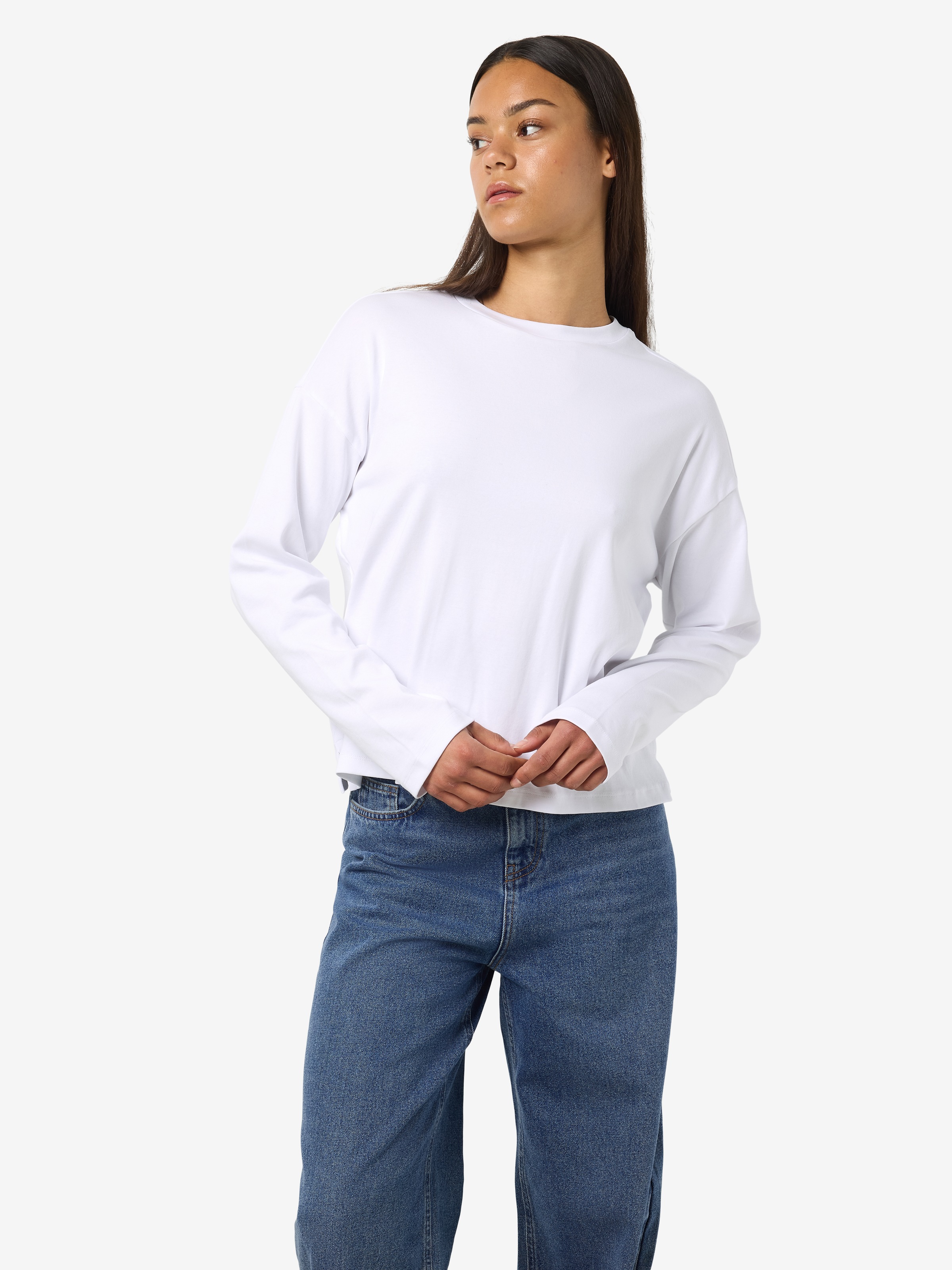 Noisy may Langarmshirt »NMMOCCA L/S REGULAR FIT TOP JRS FWD NOOS«