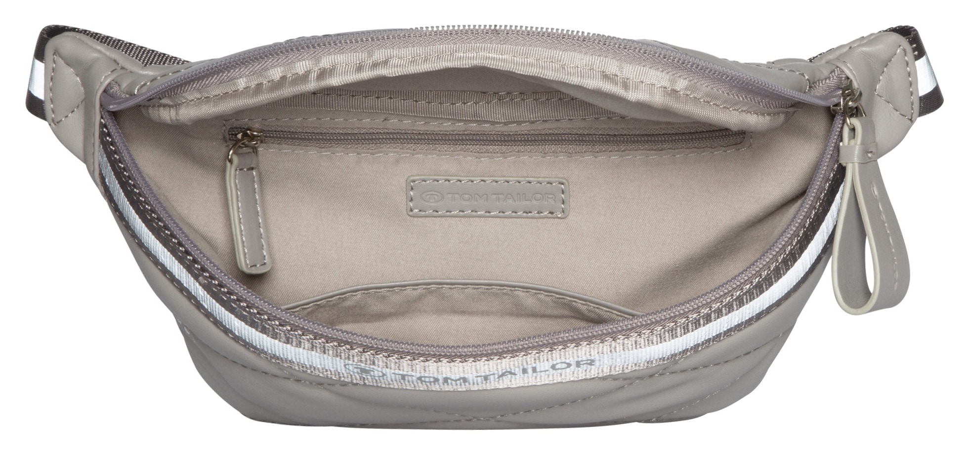 TOM TAILOR Bauchtasche »Mica«, aus weich genarbtem Lederimitat mit klassischer Rautensteppung
