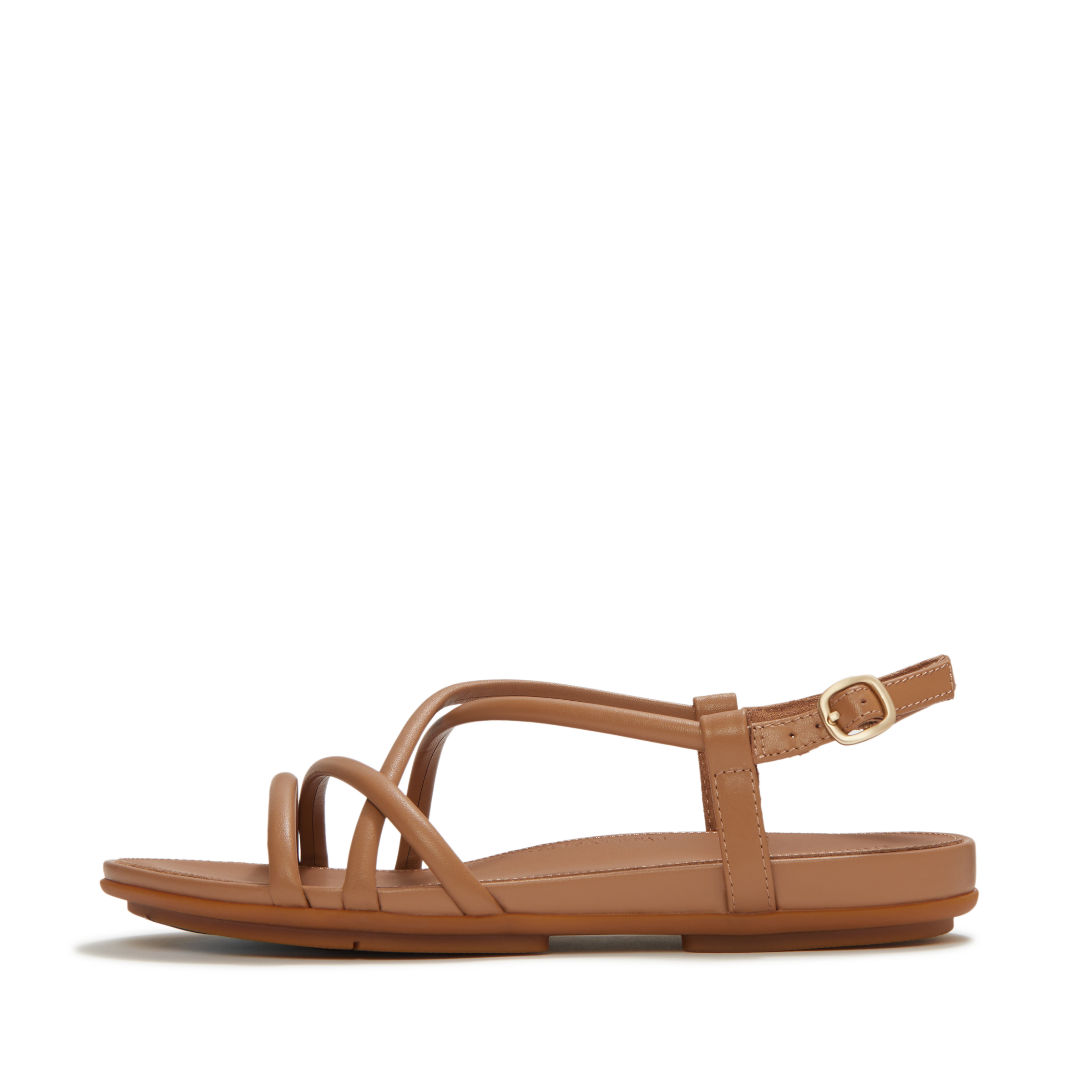Fitflop Riemchensandale »GRACIE LEATHER STRAPPY BACK-STRAP SANDALS«  Keilabsatz, Sandalette mit verstellbarem Schnallenverschluss