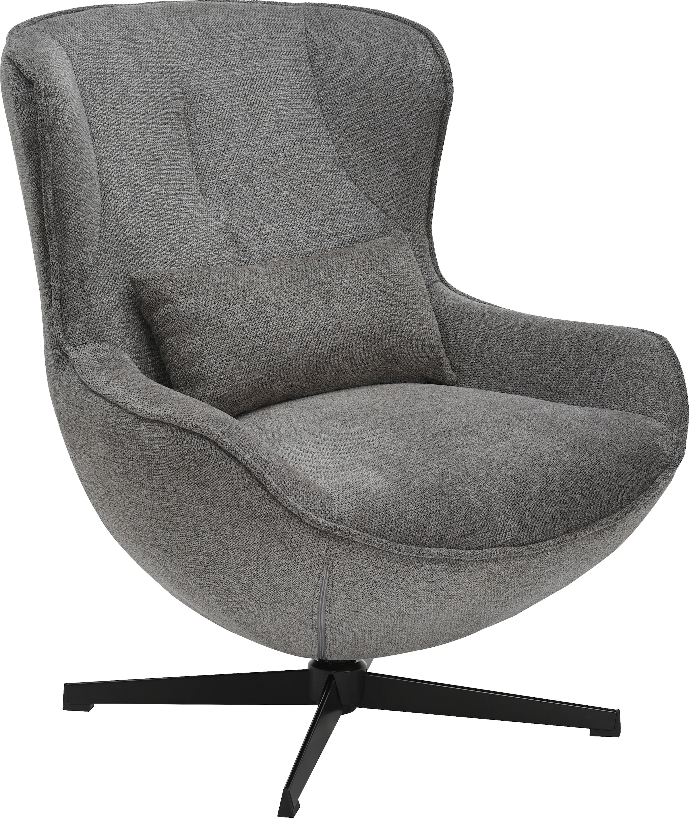 OTTO home Sessel »Yolli Relaxsessel, TV-Sessel mit Hocker« 360° Grad drehbar, Struktur-Bezug