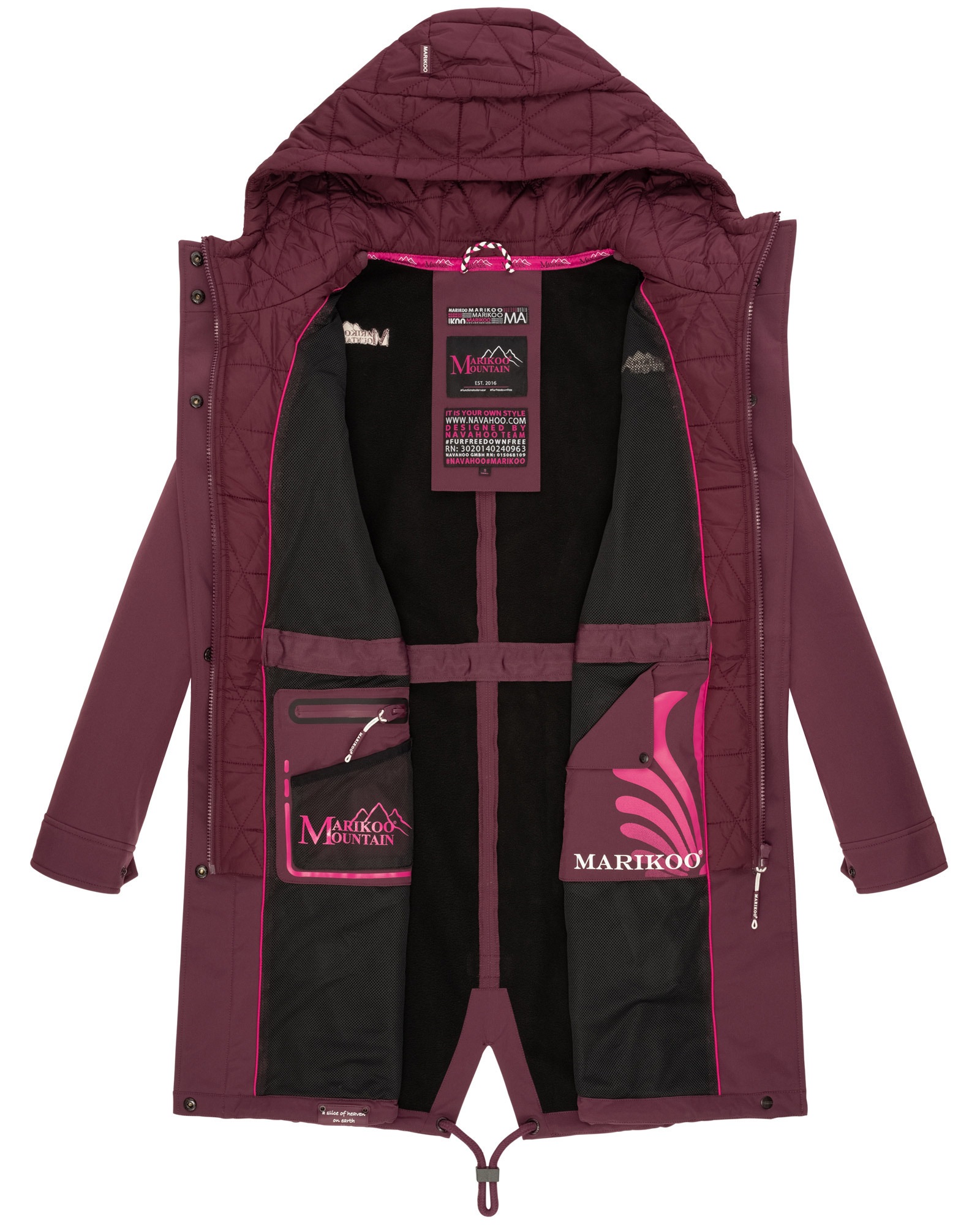 Marikoo Softshelljacke »Marikoo Mount Presanella Damen Jacke B965«