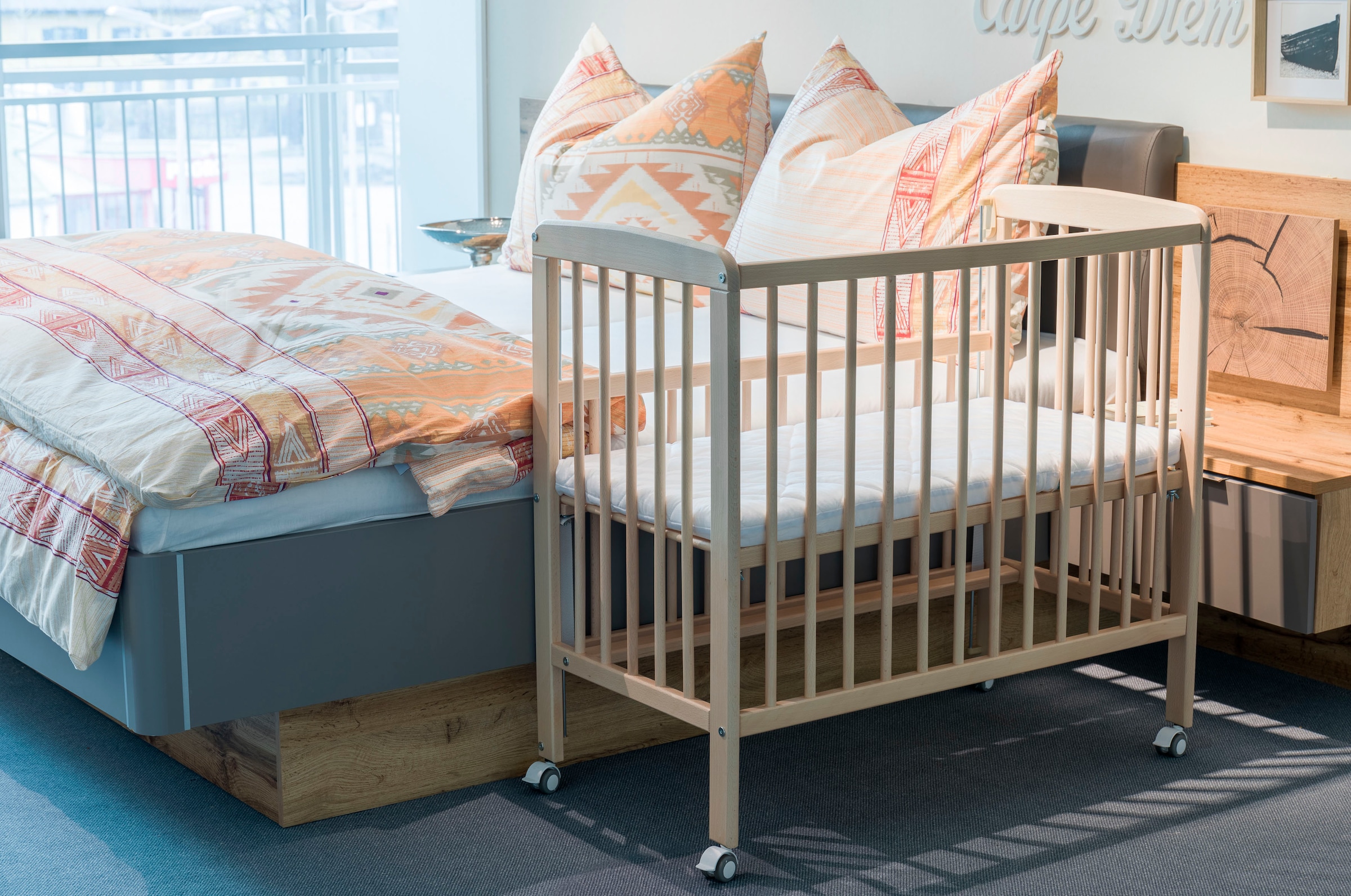 Fillikid Beistellbett »Nino«, inkl. Matratze; Made in Europe