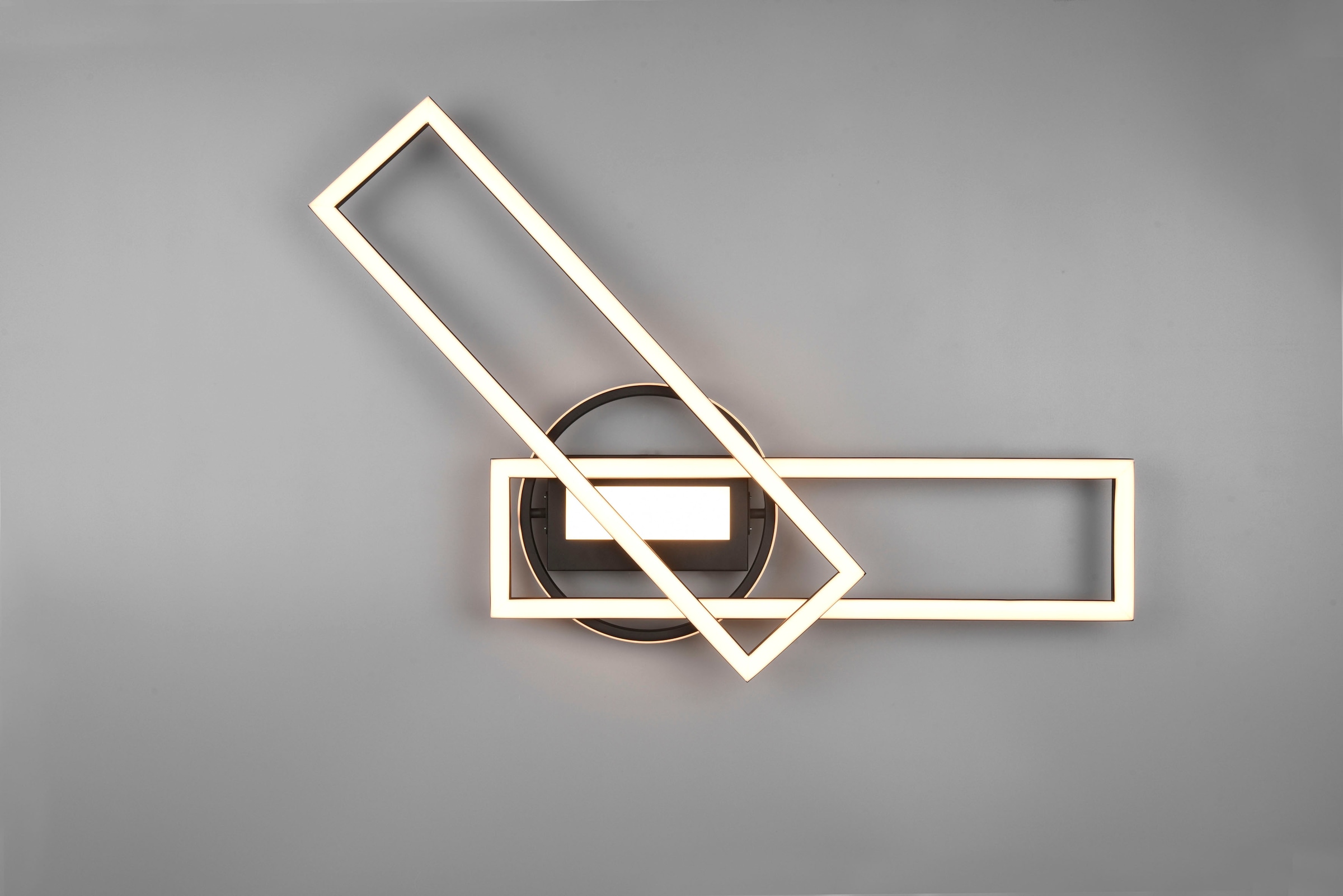 REALITY Leuchten LED Deckenleuchte »Twister«, 1 flammig, Leuchtmittel LED-Board | LED fest integriert, Deckenlampe 4500 Lumen Lichtfarbe einstellbar Fernbedienung Memory
