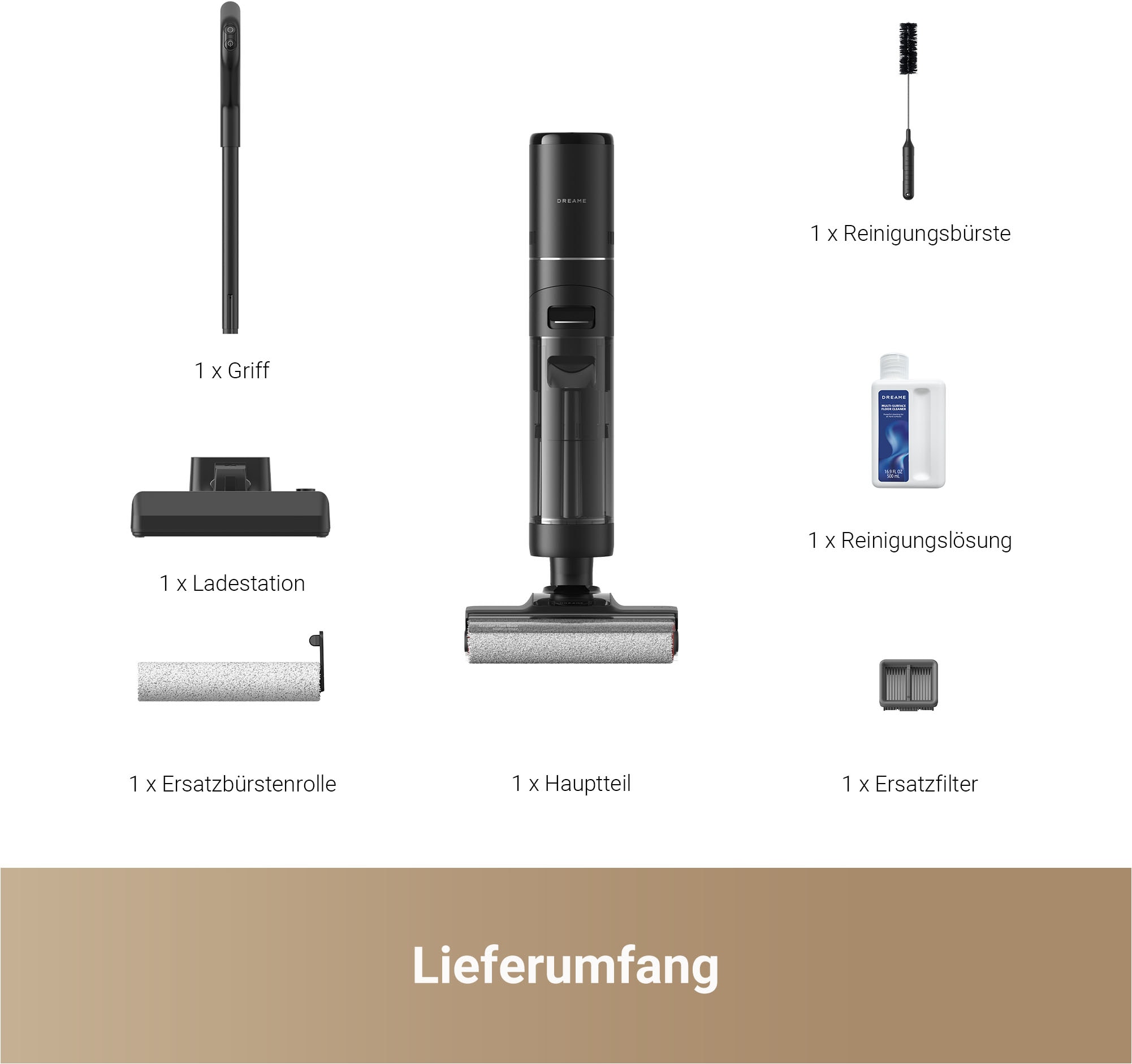 Dreame Nass-Trocken-Sauger »Dreame H12 Pro Ultra«, mit 16.000 Pa, Selbstreinigungsfunktion mit 60° heißem Wasser