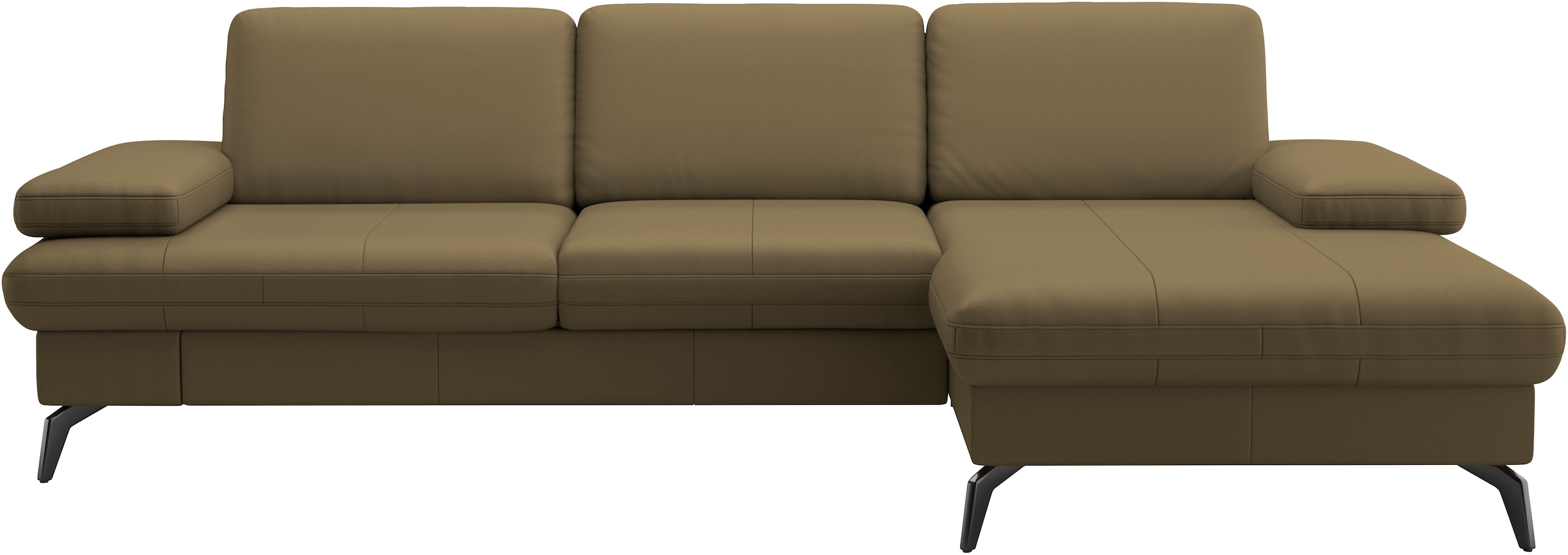 sit&more Ecksofa »Morris L-Form, inkl. Sitztiefenverstellung«, wahlweise mit Armteilverstellung, Bettfunktion & Bettkasten