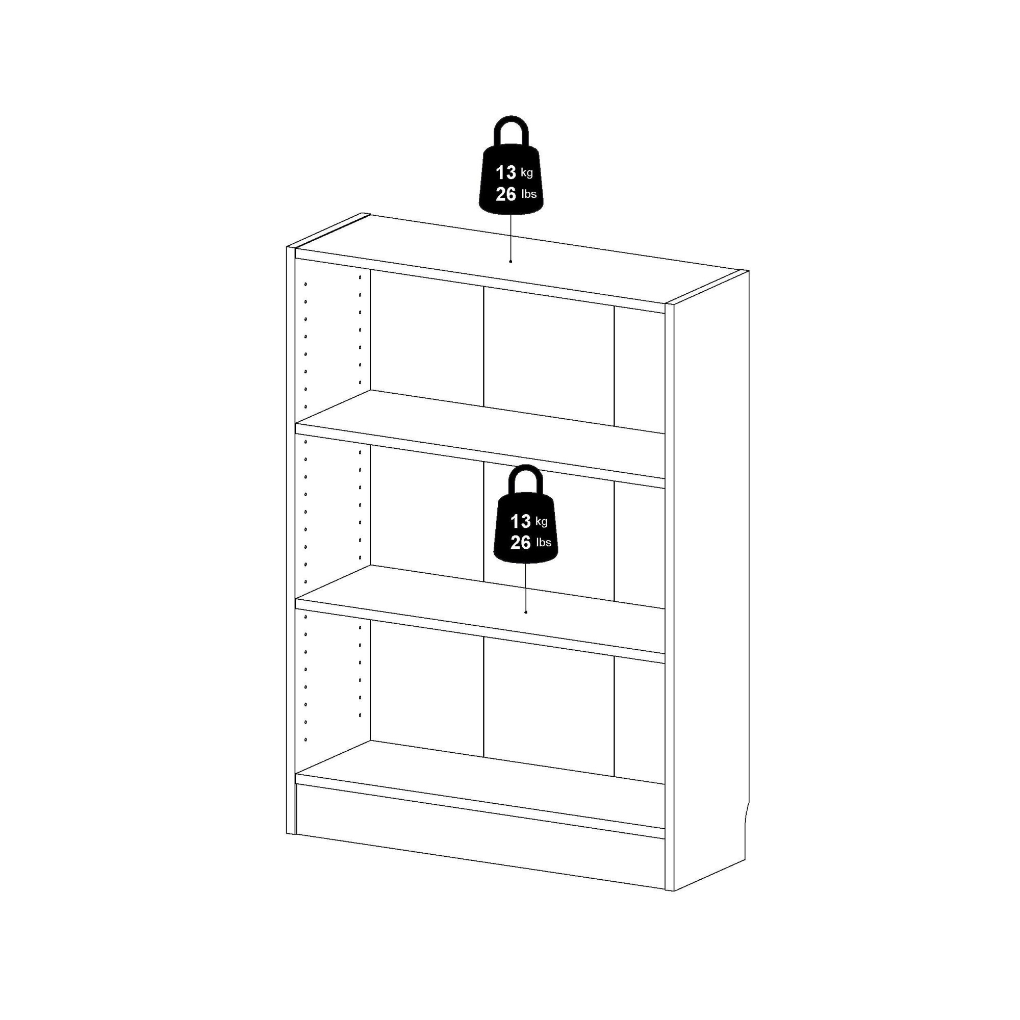 INOSIGN Bücherregal »Basic Regal, Büroregal«, Standregal in verschiedenen Größen und Farben erhältlich