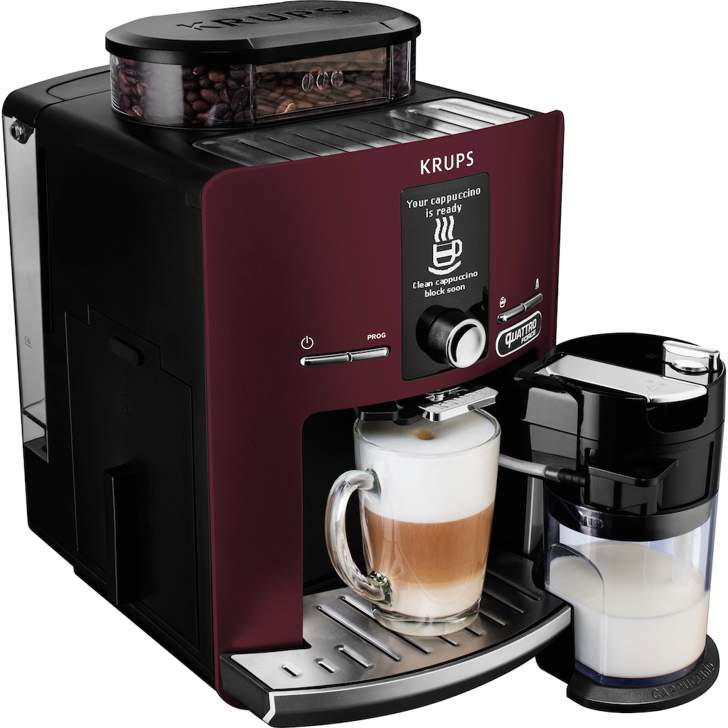 Krups Kaffeevollautomat »EA829G Espresseria Automatic Latt'Espress«, mit kompact-LCD Display, integrierter Milchbehälter