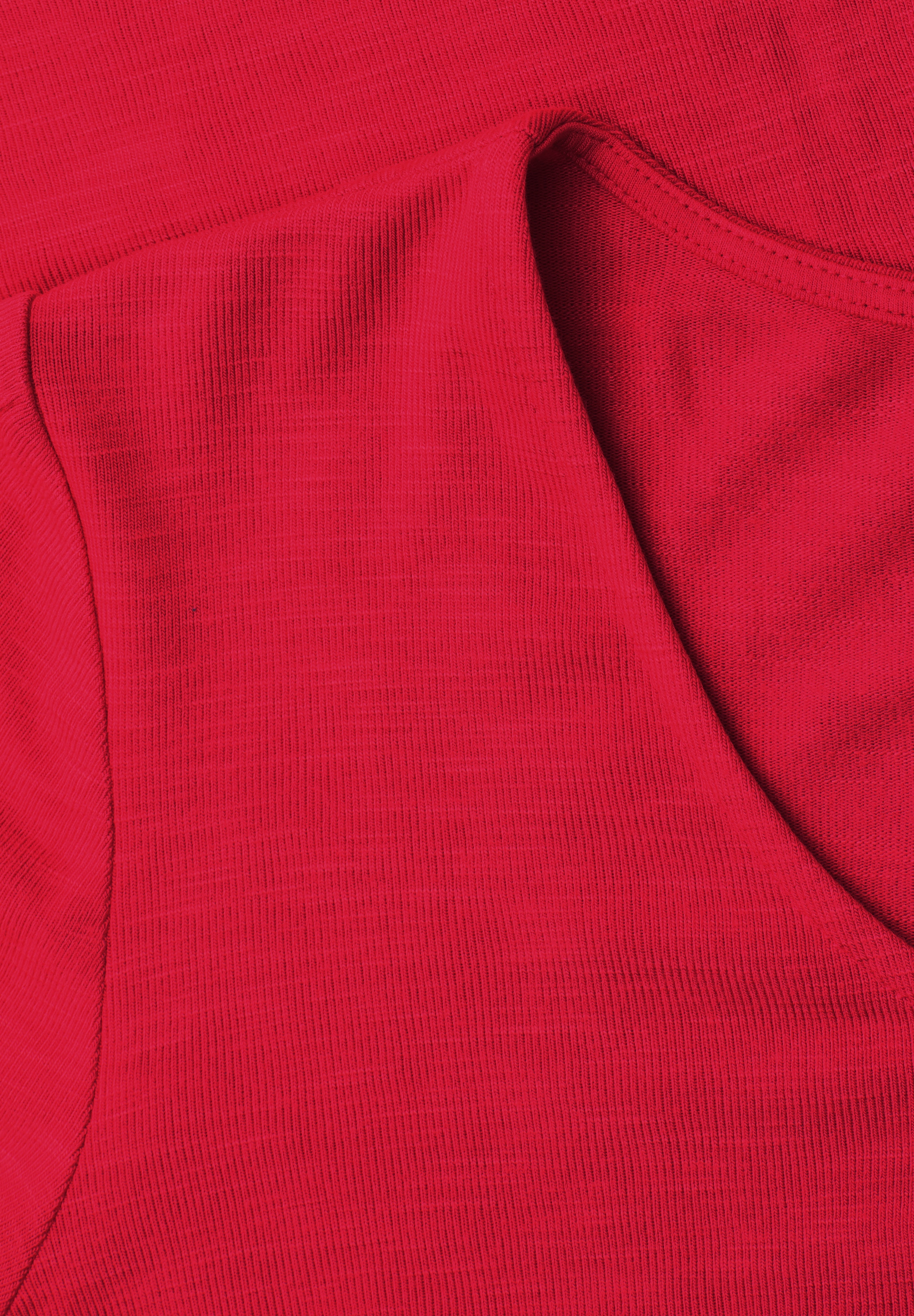 STREET ONE Kurzarmshirt Sommershirt mit Knotendetail