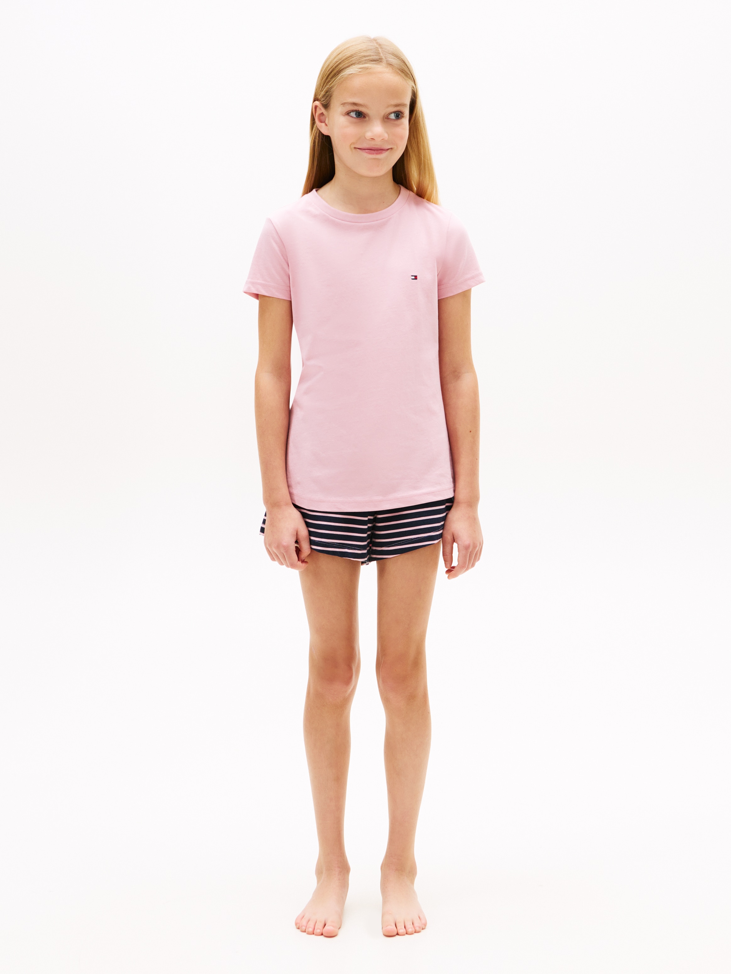 Tommy Hilfiger Underwear T-Shirt »2P CN TEE mit Stickerei und Rundhals im 2er-Pack« Packung, 2er-Pack, 2 tlg. unifarben, casual, regular fit, Baumwolle, Rundhals