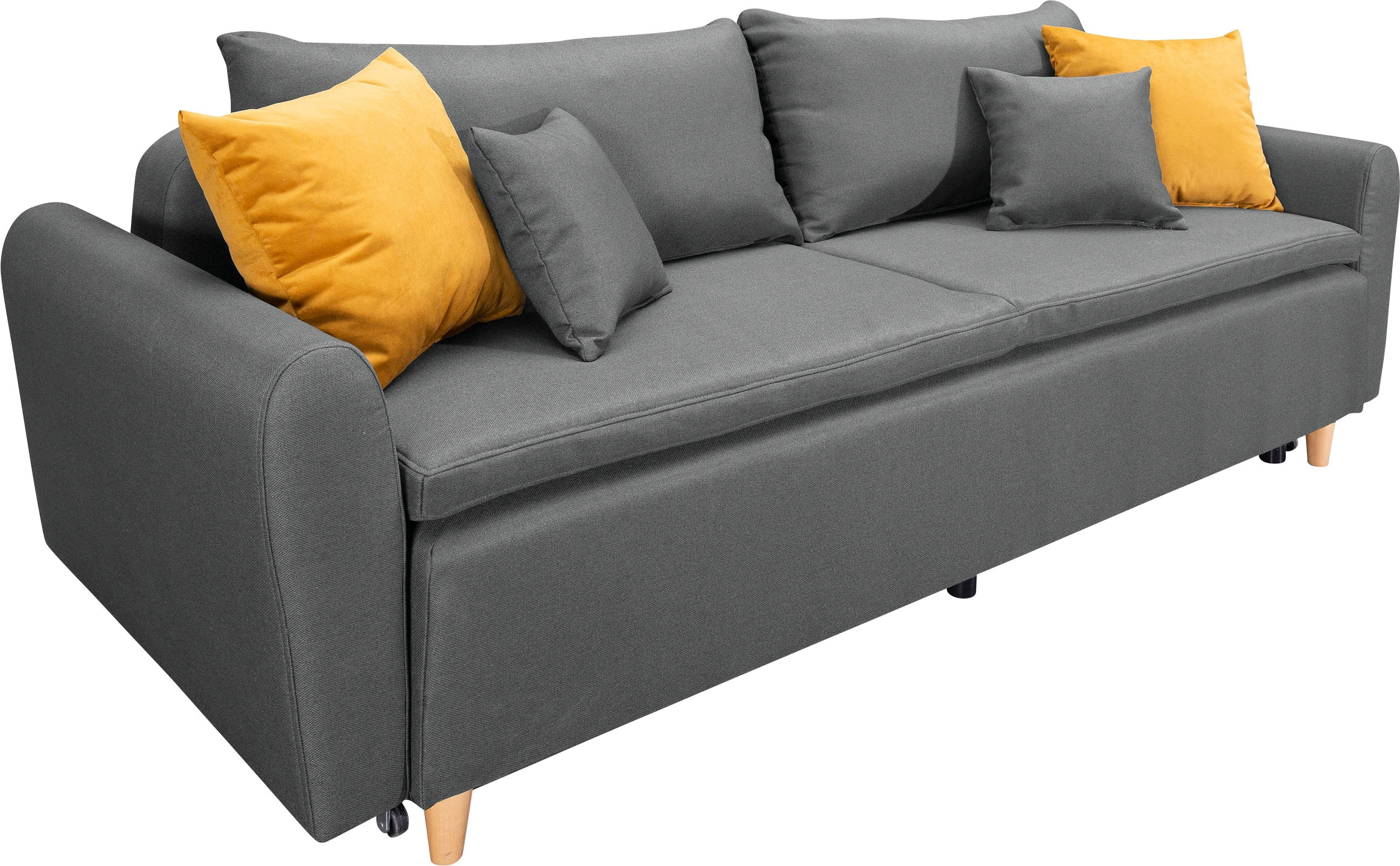 INOSIGN Schlafsofa »Anika«, mit Boxspringaufbau, Bettfunktion & Bettkasten, Dauerschlafsofa