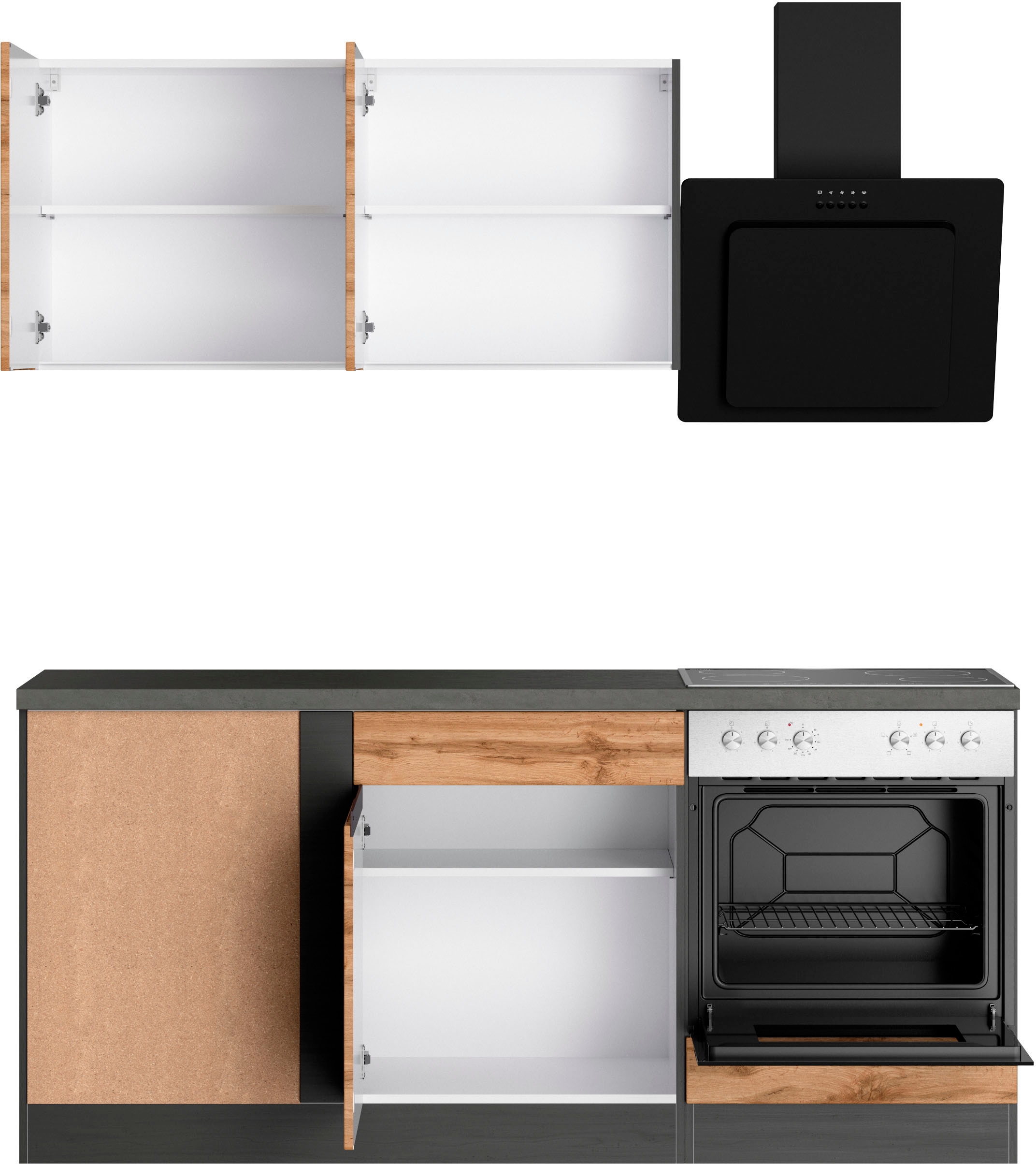 Stellbreite Küche oder E- ohne cm, mit 240x180 OTTO bei kaufen MÖBEL »Riesa«, HELD Geräte wahlweise