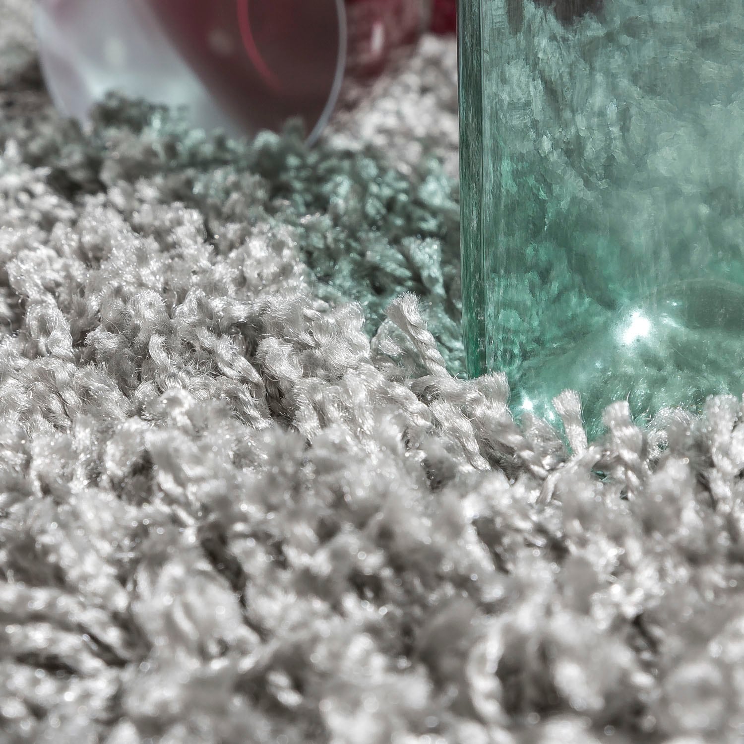 Paco Home Teppich »Twister 500« rechteckig 44 mm Höhe Uni Hochflor Shaggy mit hoher Fadendichte