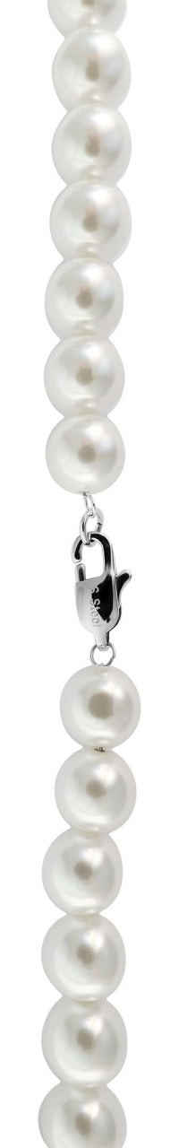 Adelia´s Edelstahlkette »Adelia's Damen Edelstahl Panzerkette Halskette mit Glas 45 cm«