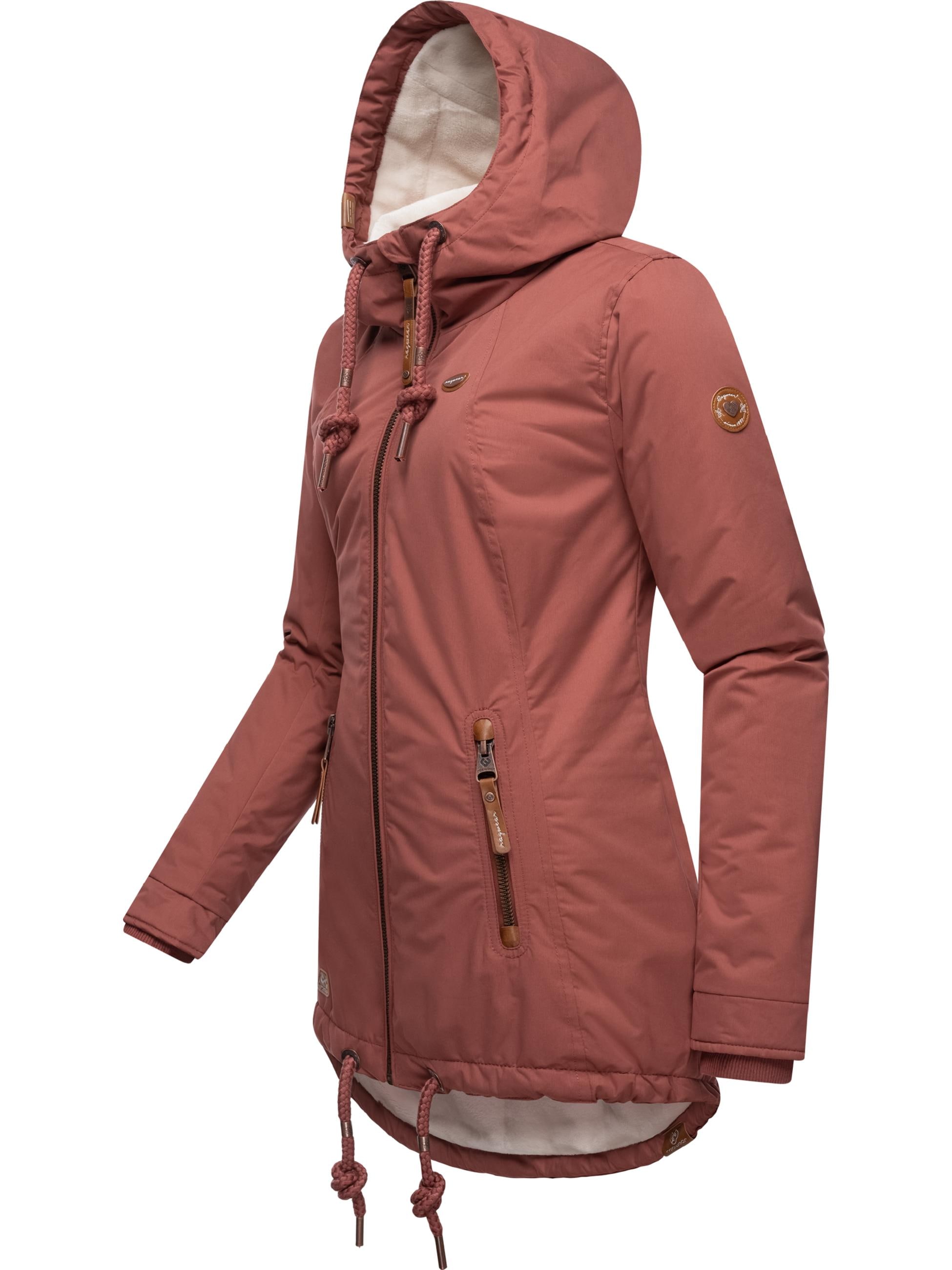 Ragwear Winterjacke »Winterjacke Zuzka Winter«, mit Kapuze, Wasserdichter Winterparka mit Teddyfleece Innenfutter