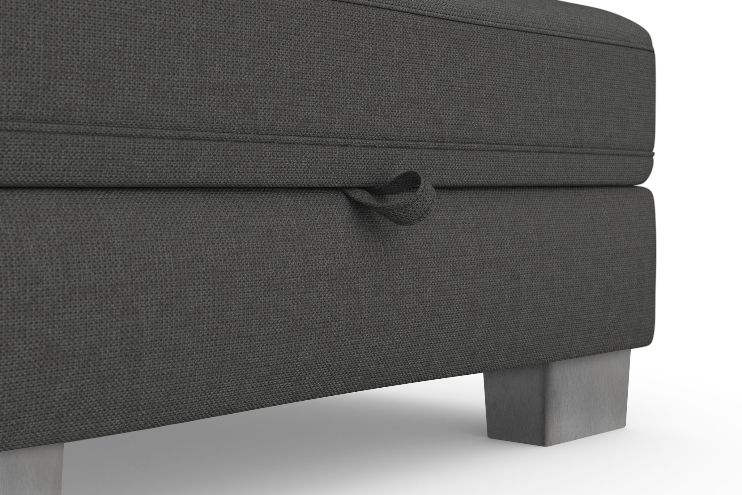 sit&more Ecksofa »Dundee L-Form«, mit Federkern und Edelstahlfüßen, wahlweise mit Kopfteilverstellung