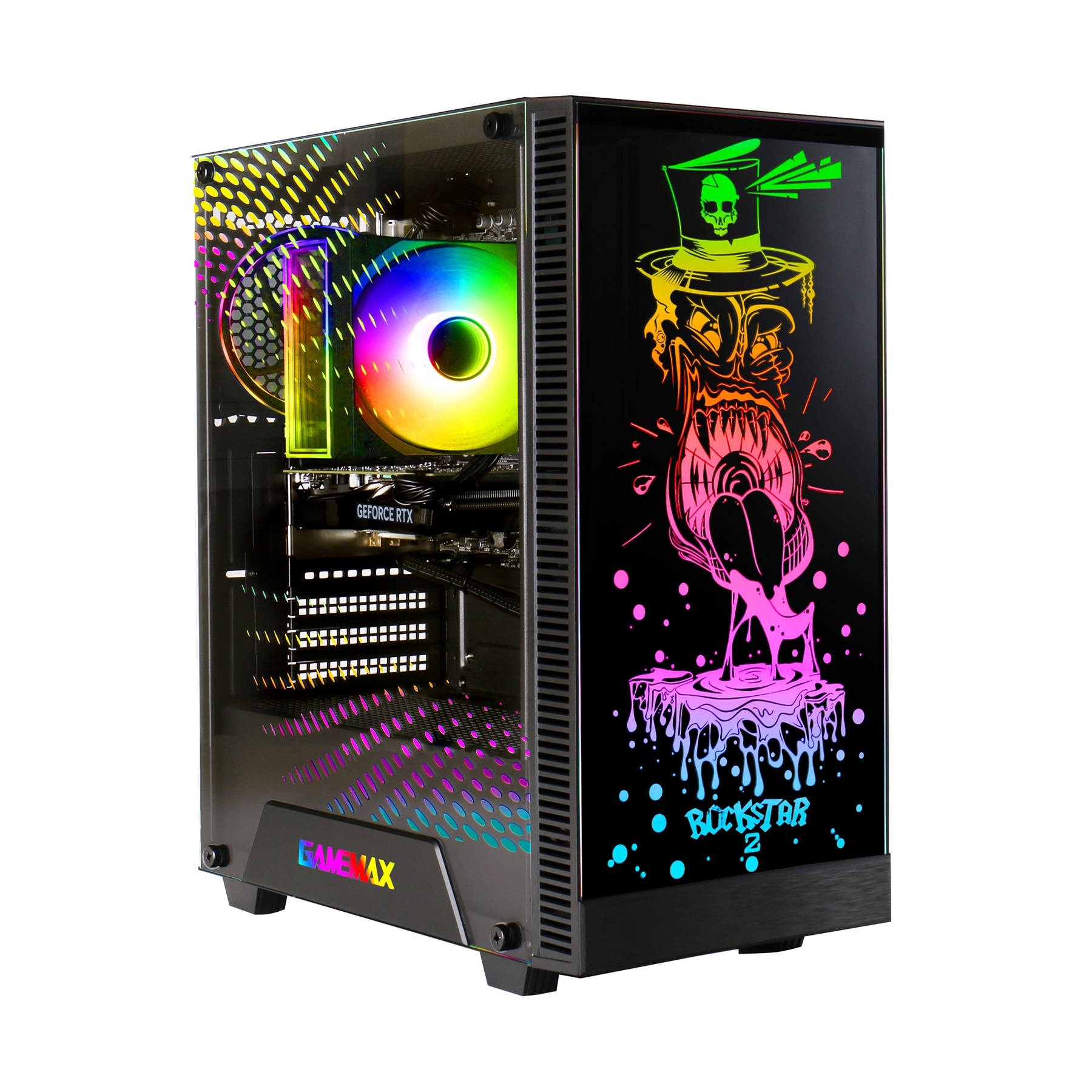 GAMEMAX Gaming-PC-Komplettsystem »MegaDeal Rockstar SET2636«, (inkl. Maus & Tastatur), Windows 11, DDR5 RAM + MSI PRO MP273A Monitor, 69cm (27")