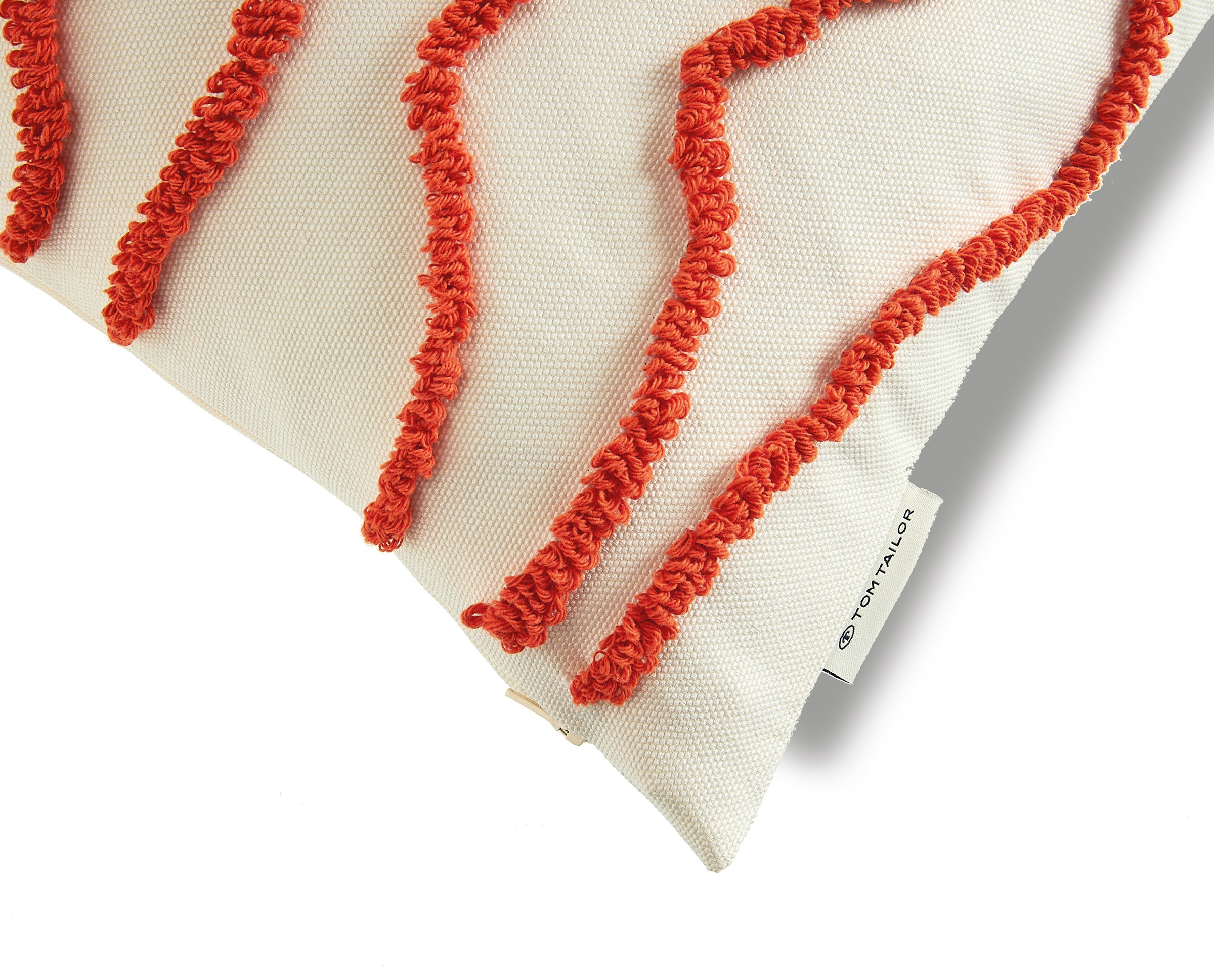 TOM TAILOR HOME Dekokissen »Wavy« bestickt, mit hohem Baumwollanteil