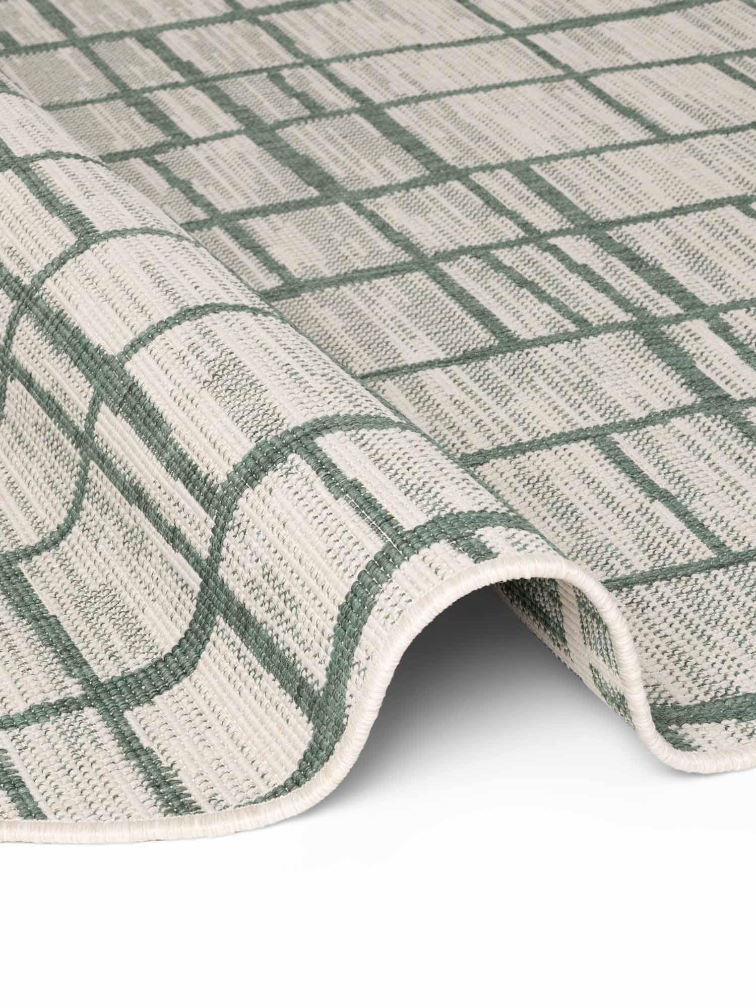 Ted Baker Teppich »Crouch , Wendeteppich« rund 8 mm Höhe Designteppich, Wetterfest, Pflegeleicht, Modern, Wohnzimmer, Terrasse