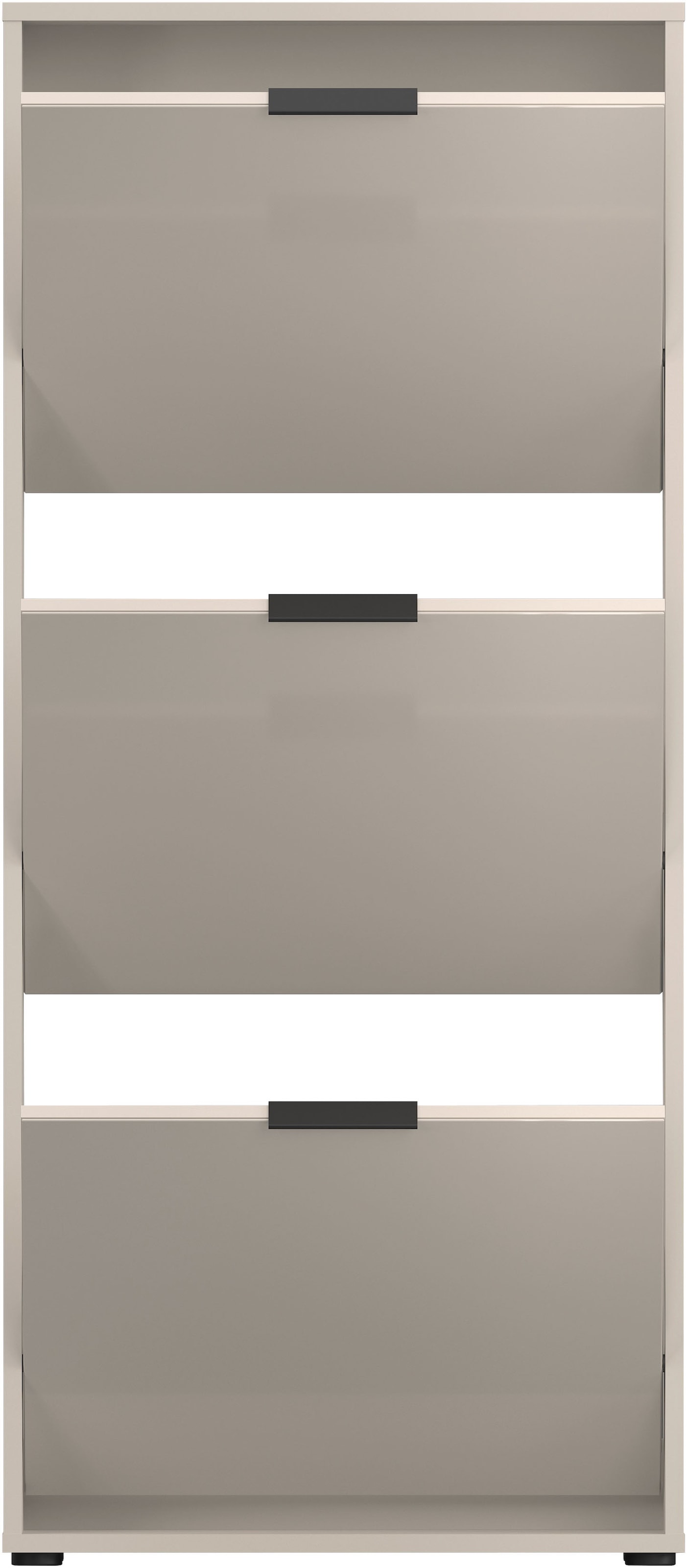 HBZ Schuhkipper »Jana Schuhkipper, Glasfronten, Metallgriffe« 1 Stk. tlg. Breite 60cm, Glasfront, Metallgriffe