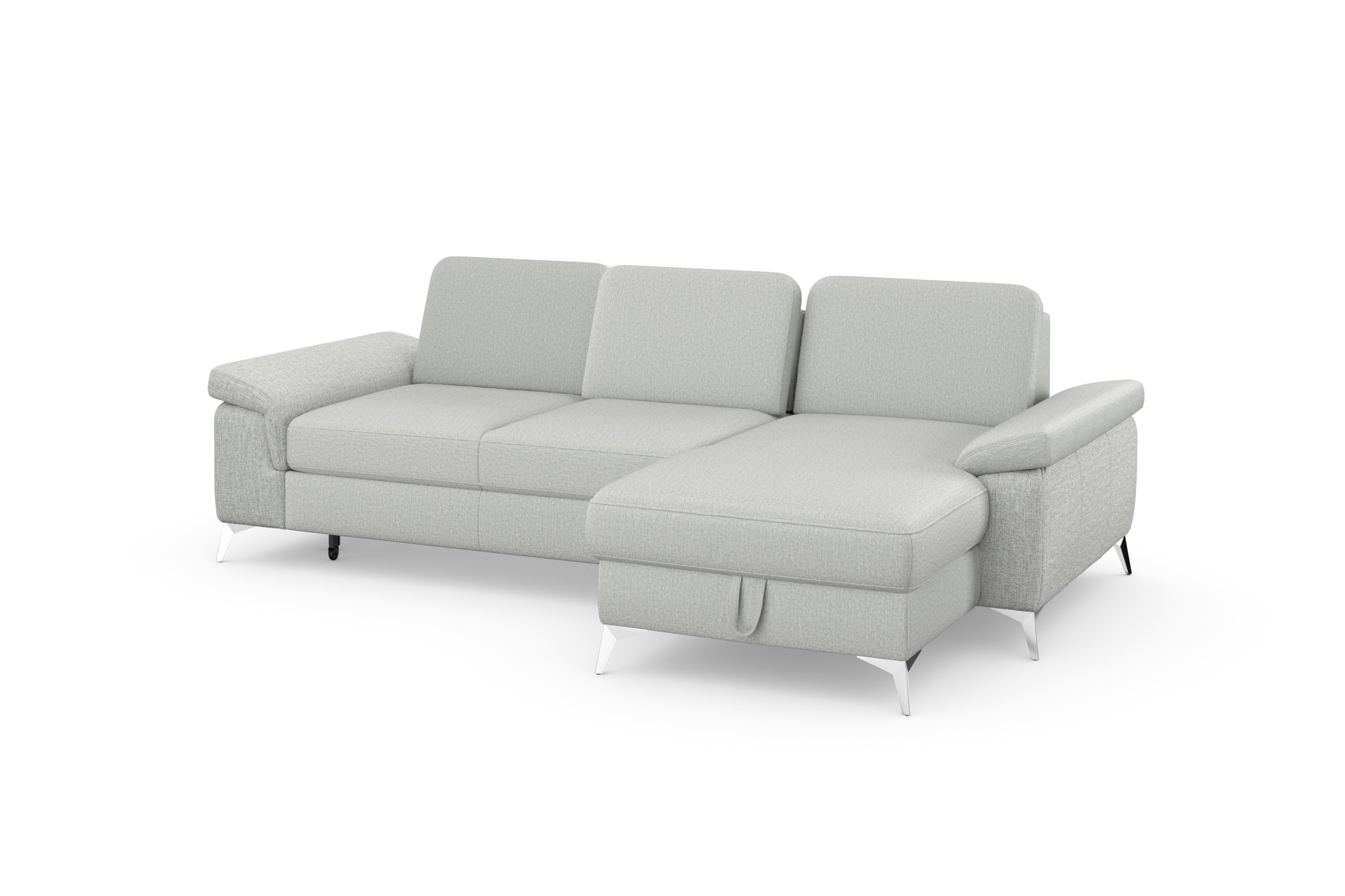 sit&more Ecksofa »Padua L-Form«, inklusive Sitztiefenverstellung, Armteilfunktion und Federkern