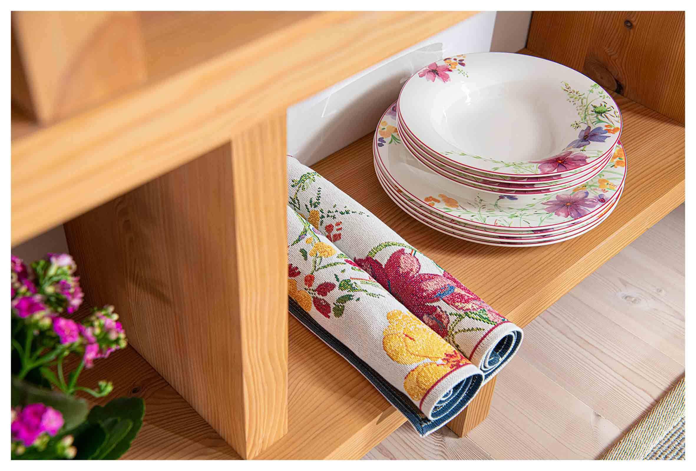 Villeroy & Boch Platzset »Platzesets Mariefleur 49 x 32,5 cm 6er Set bunt« waschbar bis 40 Grad C
