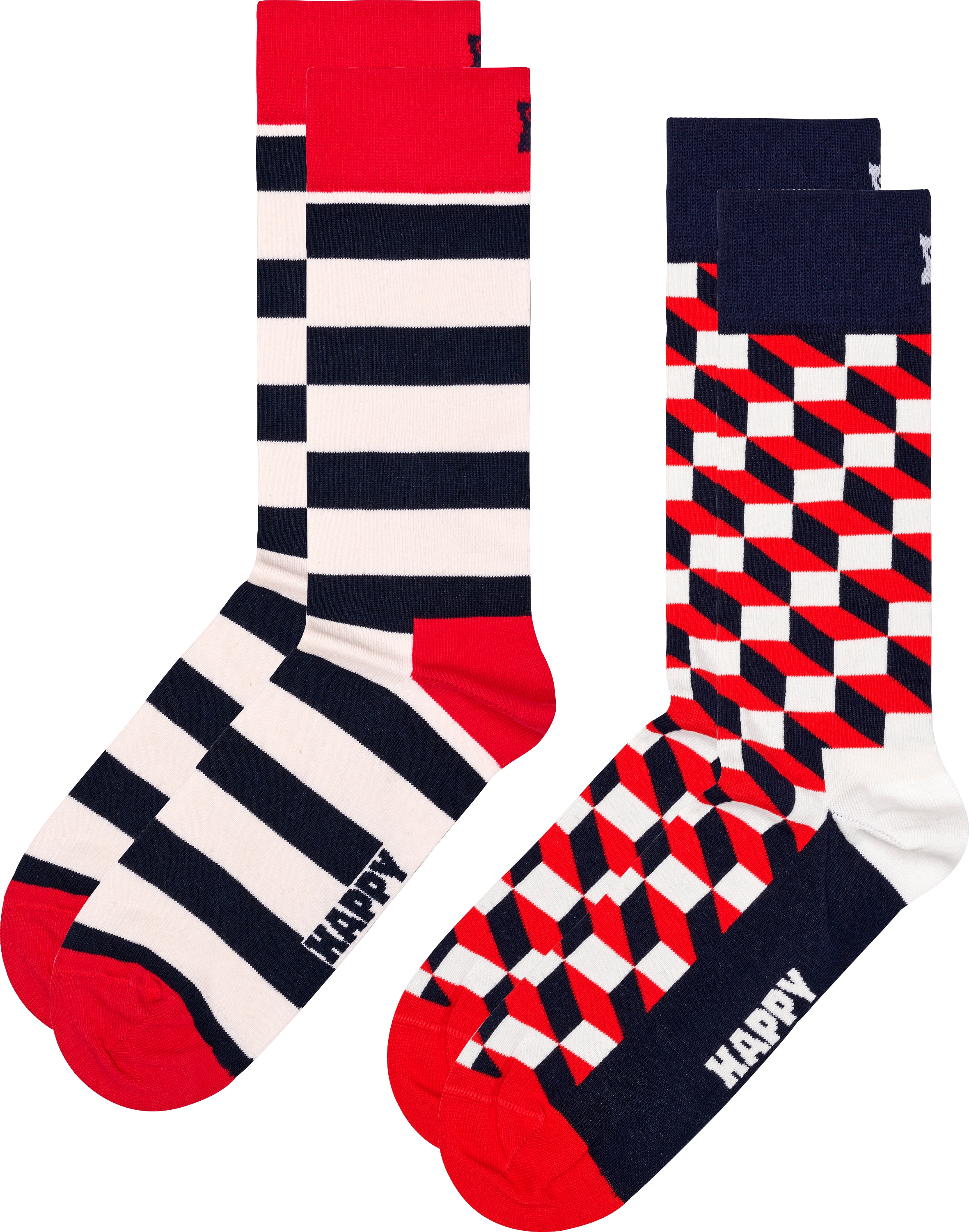 & Online im Optic Socks Shop Socks OTTO Paar), Socken, (2 Happy Stripe Filled bestellen