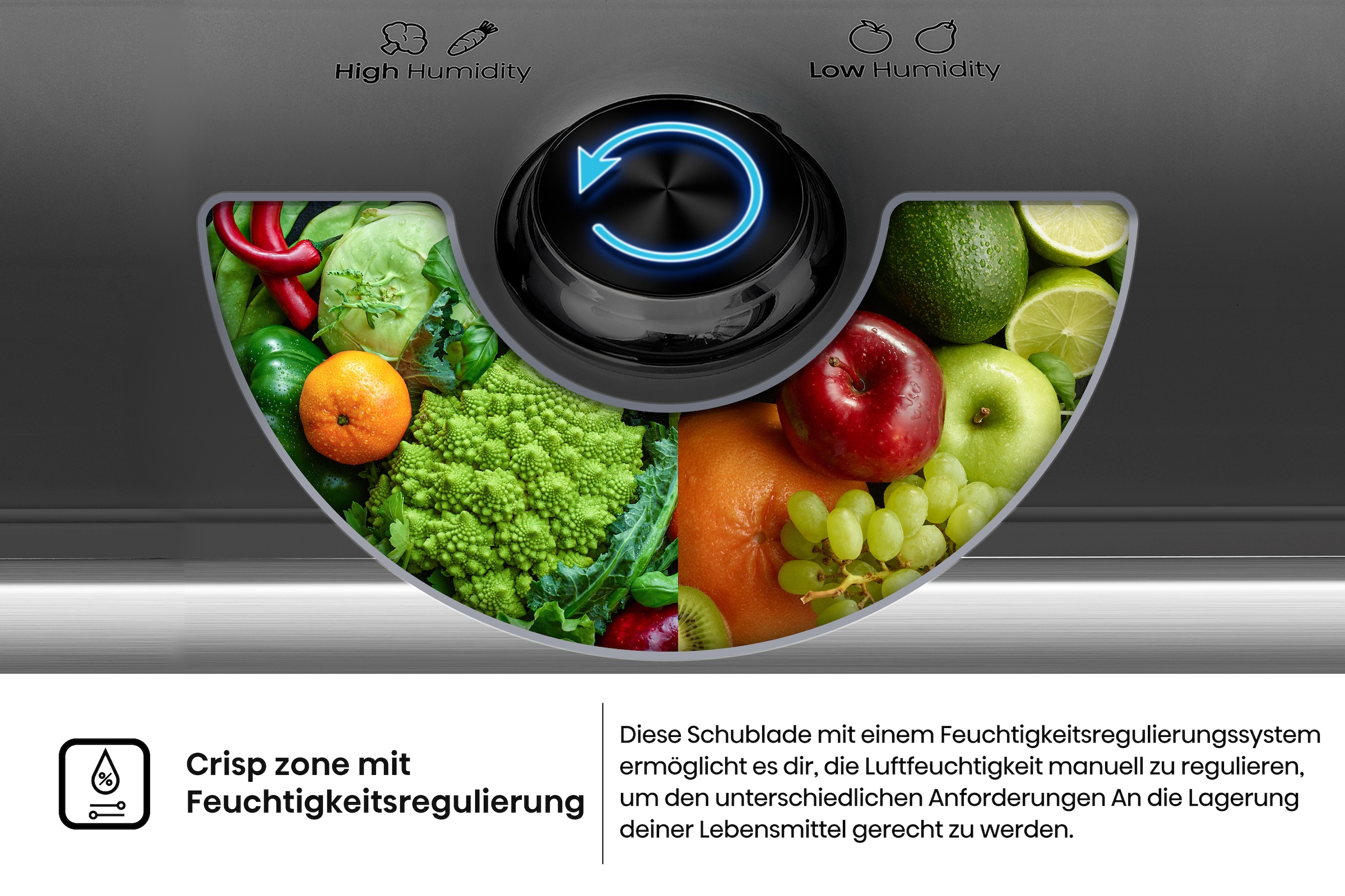 Hisense Kühl-/Gefrierkombination »RB5P410SACA« 203 cm hoch 59,5 cm breit BigVolumen Modell mit insgesamt 413 Liter