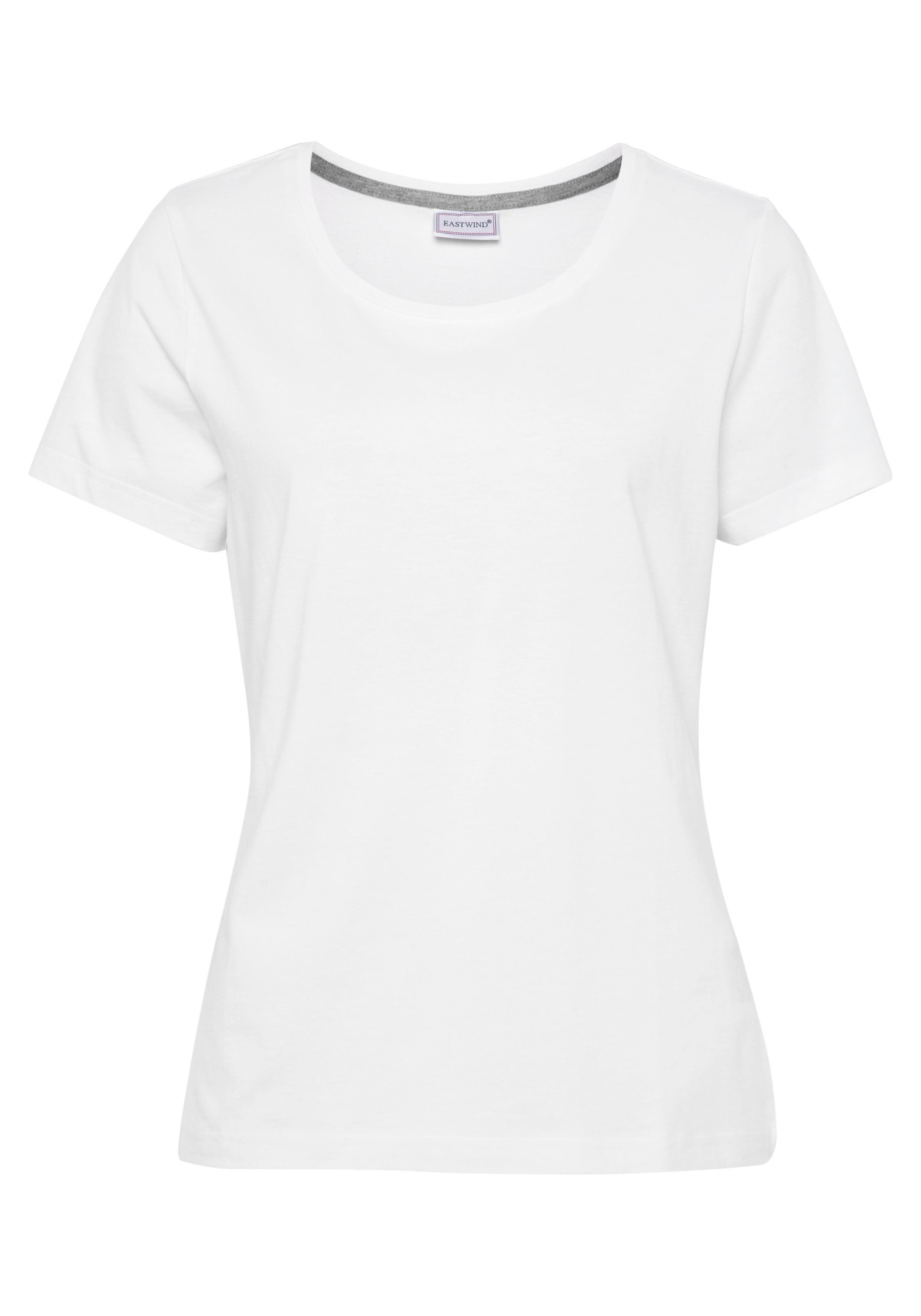 Eastwind T-Shirt, (Packung, 3 tlg., 3er-Pack), Kurzarm, hüftlang, für die Freizeit, aus Baumwolle