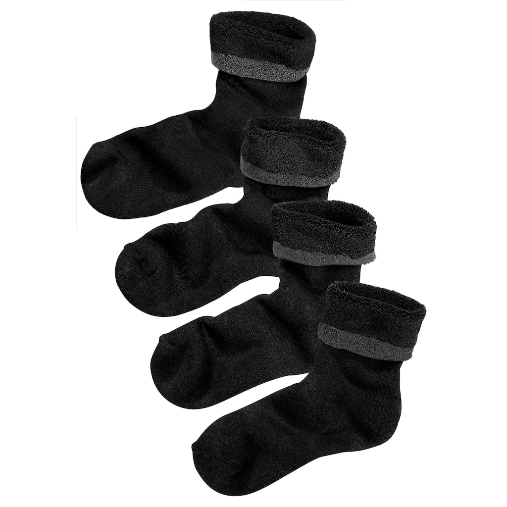 Lavana Kuschelsocken, (Set, 4 Paar)