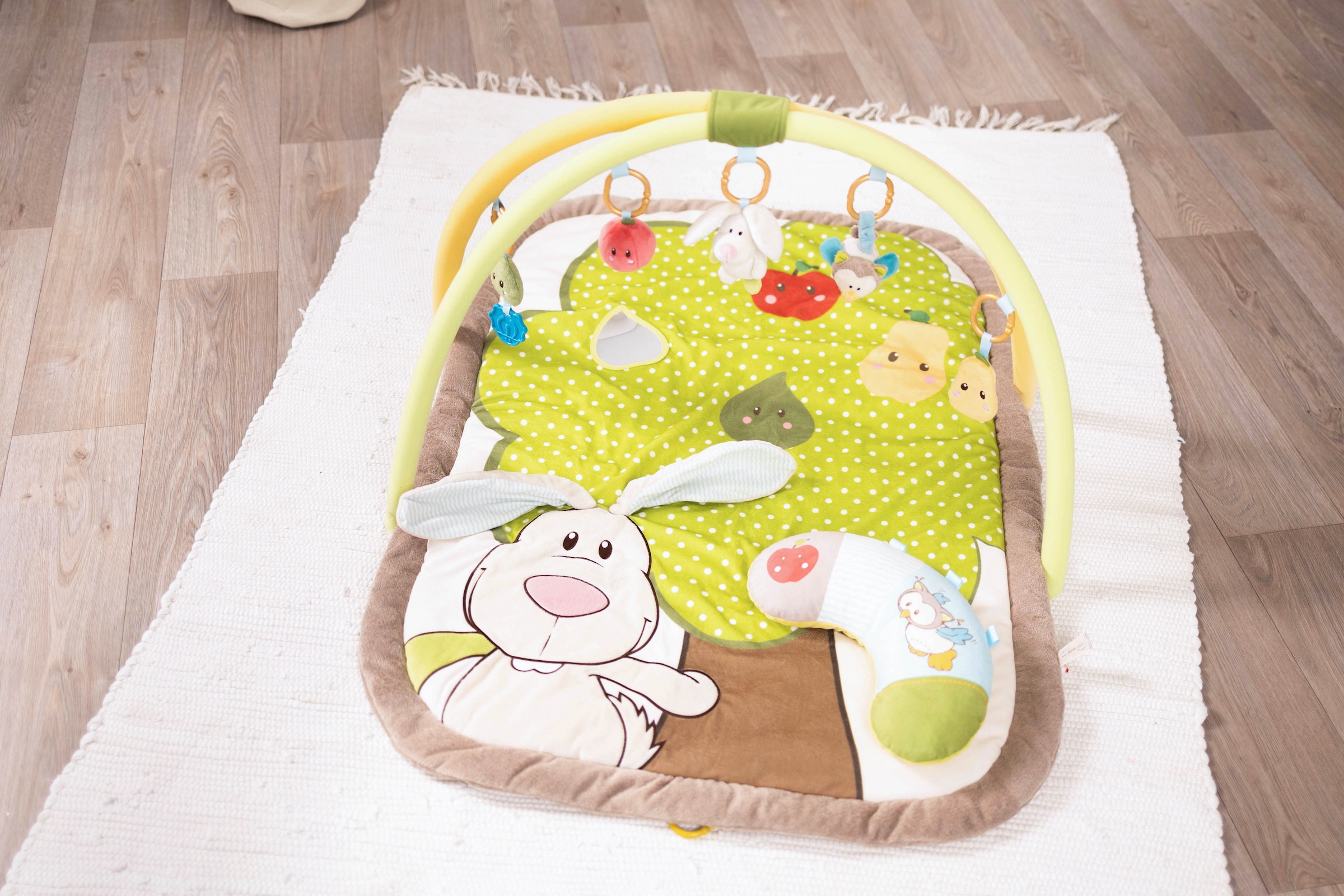 Nici Baby Gym »My First NICI Kollektion, 3-D Activity-Decke«, mit Spielkissen Hase und Eule