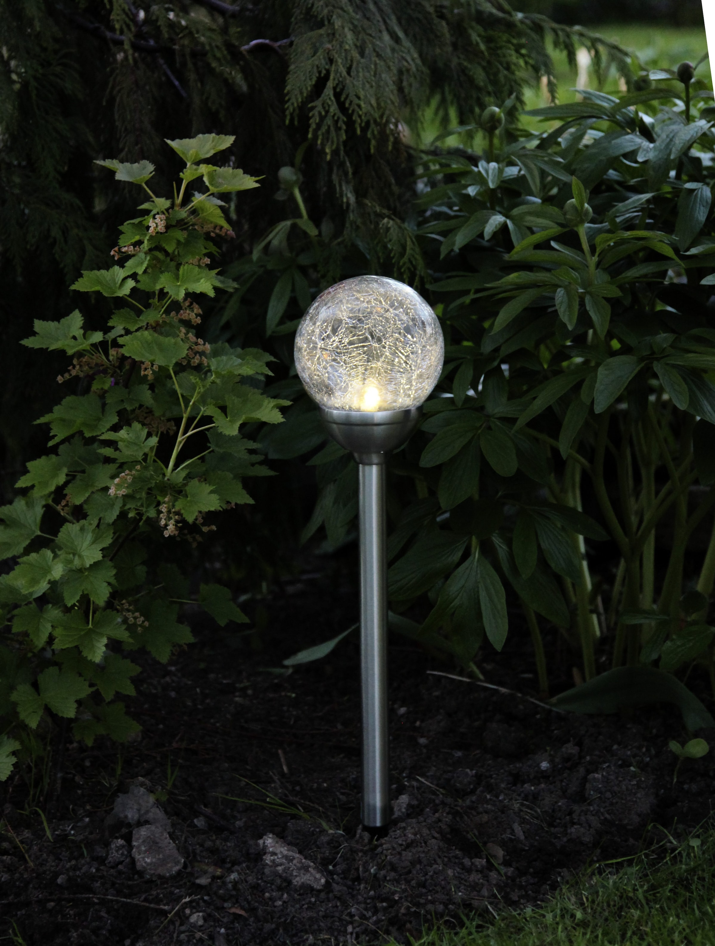 Parforce Traditional Hunting LED Solarleuchte »Solar-Wegleuchte Roma« LED-Board 1 Stk. Warmweiß Dämmerungssensor, schlanke Bauform