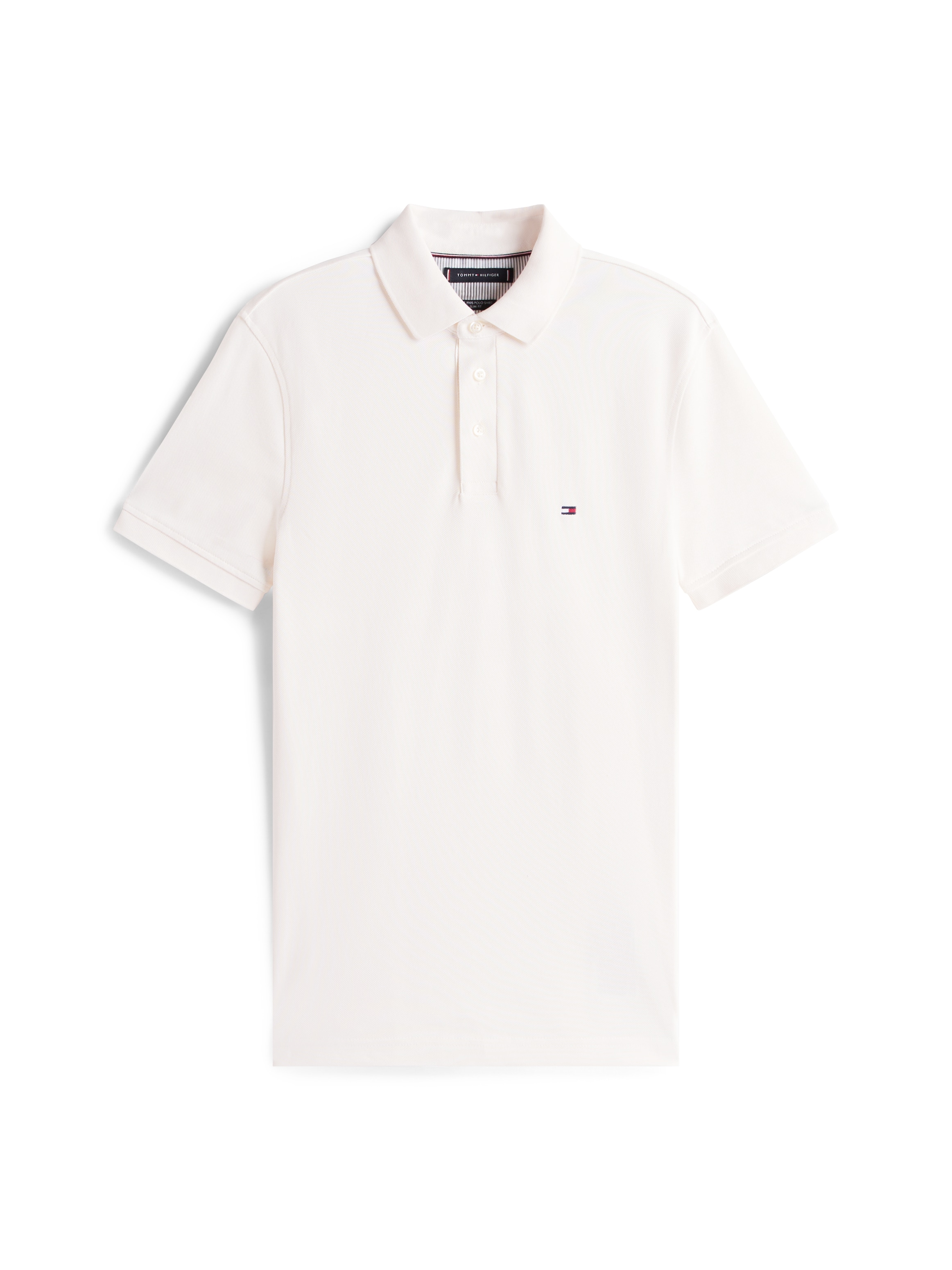 Tommy Hilfiger Poloshirt »1985 SLIM POLO mit Piqué-Struktur und Stickerei«, meliert, casual, slim fit, Baumwollmix, Polokragen