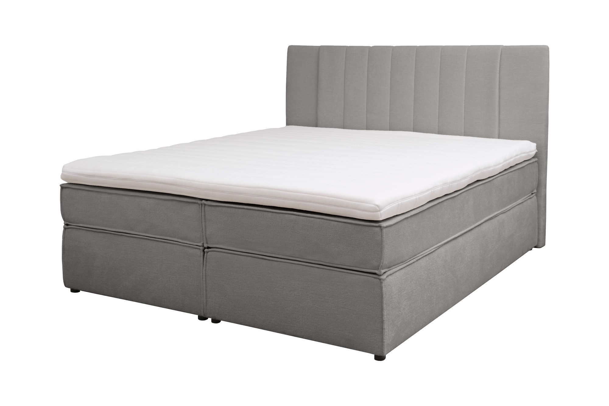 Home affaire Boxspringbett »Bellissimo, Doppelbett, Polsterbett, Federkernbett, Komforbett« inkl. 9cm Topper, 5-Zonen-Taschen-Federkernmatratze, Härtegrad 3