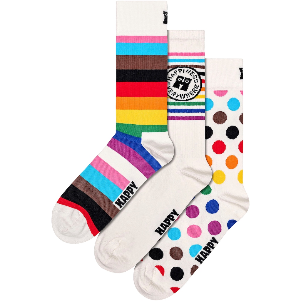 Happy Socks Socken, (3 Paar), Pride Socks Gift Set