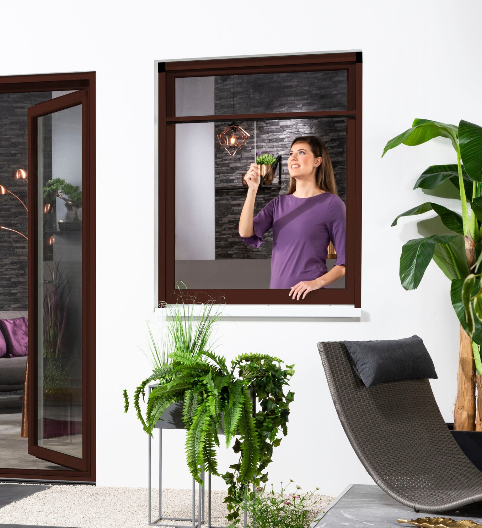 hecht international Insektenschutzrollo »SMART«, transparent, Insektenschutz, für Fenster, kürzbar