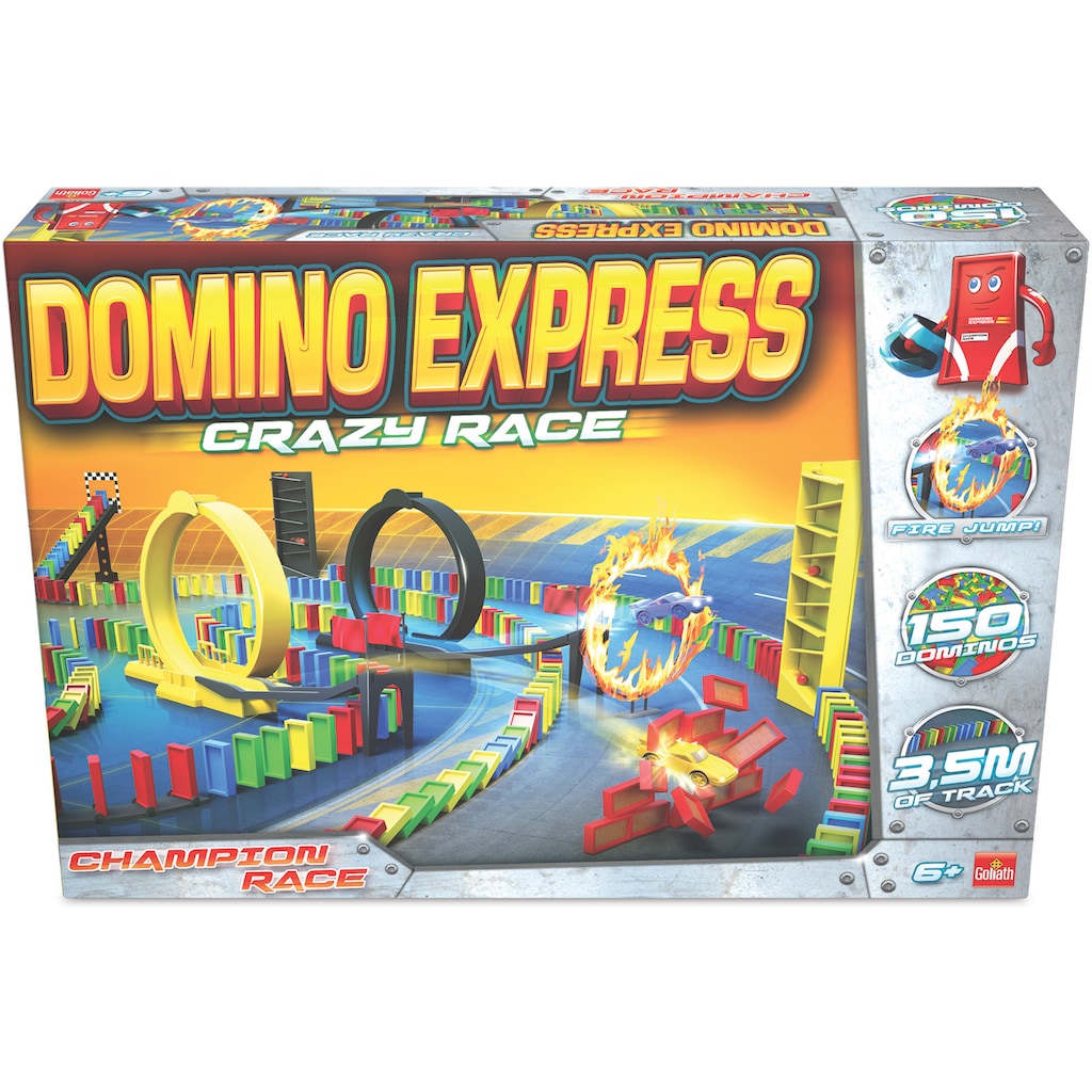 Goliath® Spiel »Domino Express Crazy Race«, mit Hindernissen