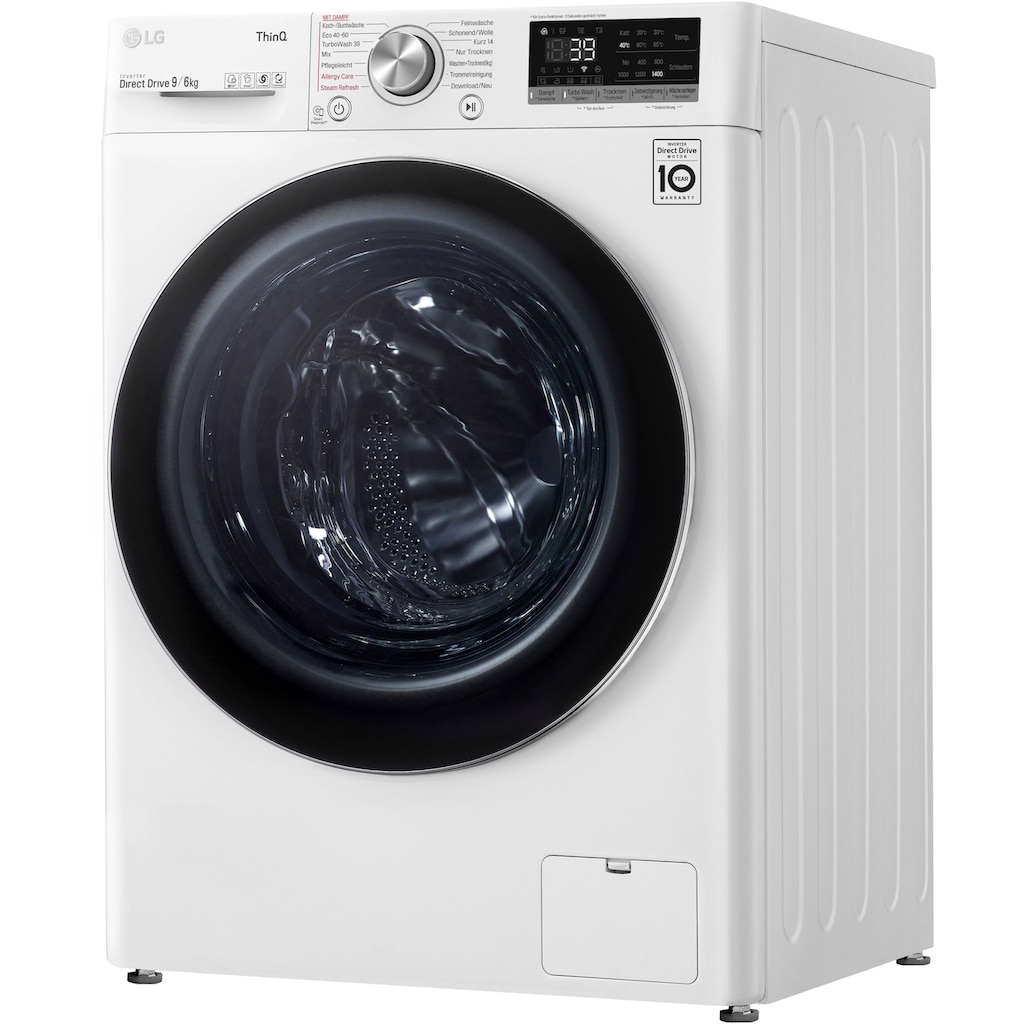 LG Waschtrockner »V7WD96H1A«, TurboWash® - Waschen in nur 39 Minuten