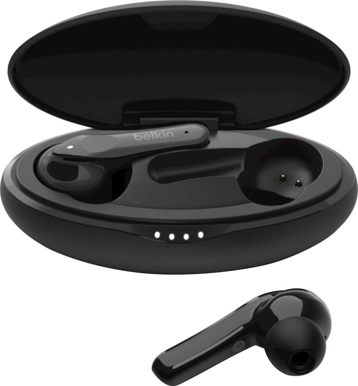 Belkin wireless In-Ear-Kopfhörer »SOUNDFORM Move Plus«, Bluetooth, True Wireless, mit kabellosem Ladecase