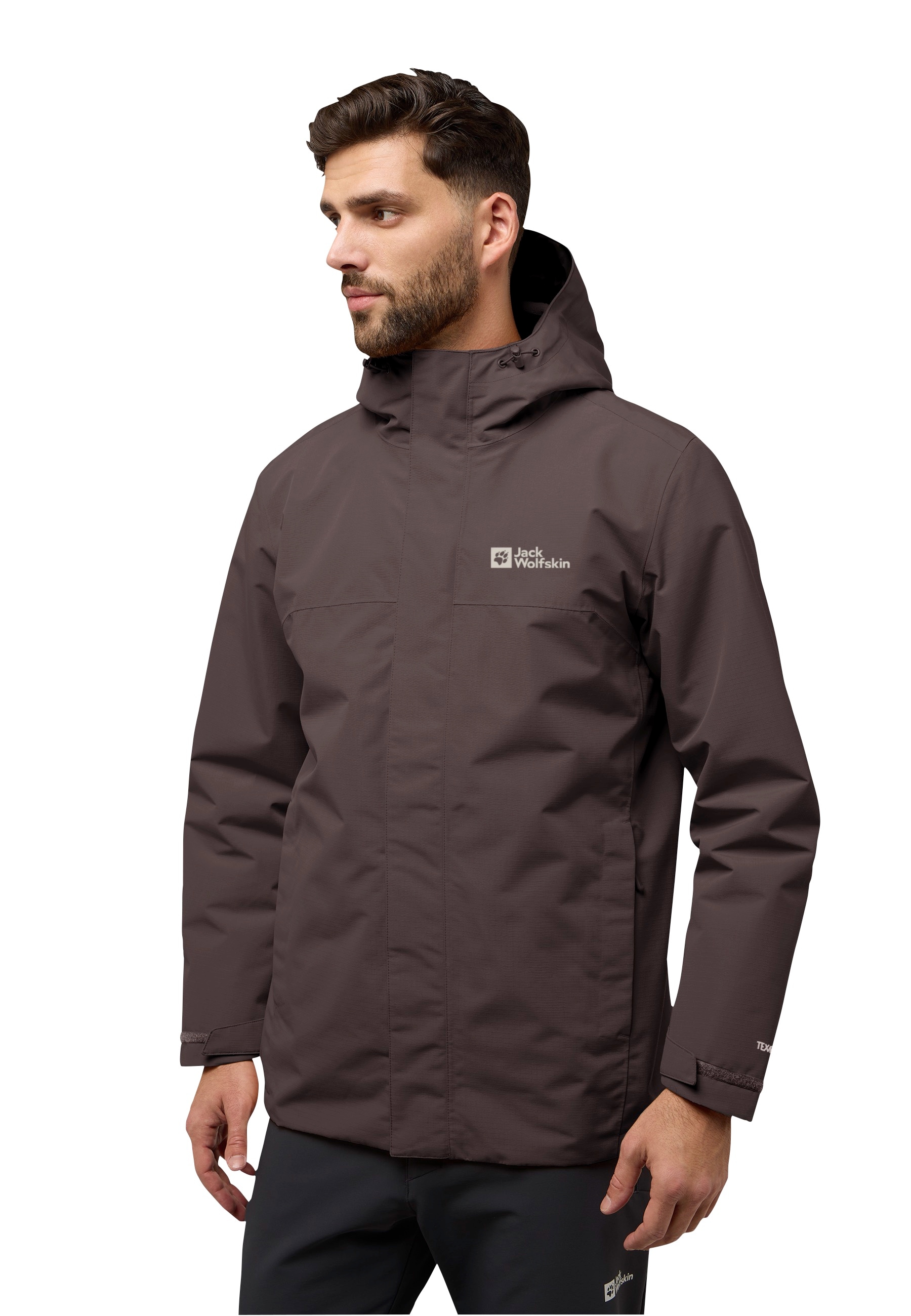 Jack Wolfskin 3-in-1-Funktionsjacke »ALTENBERG 3IN1«, mit Kapuze, 3in1, wasserabweisend, Übergangsjacke