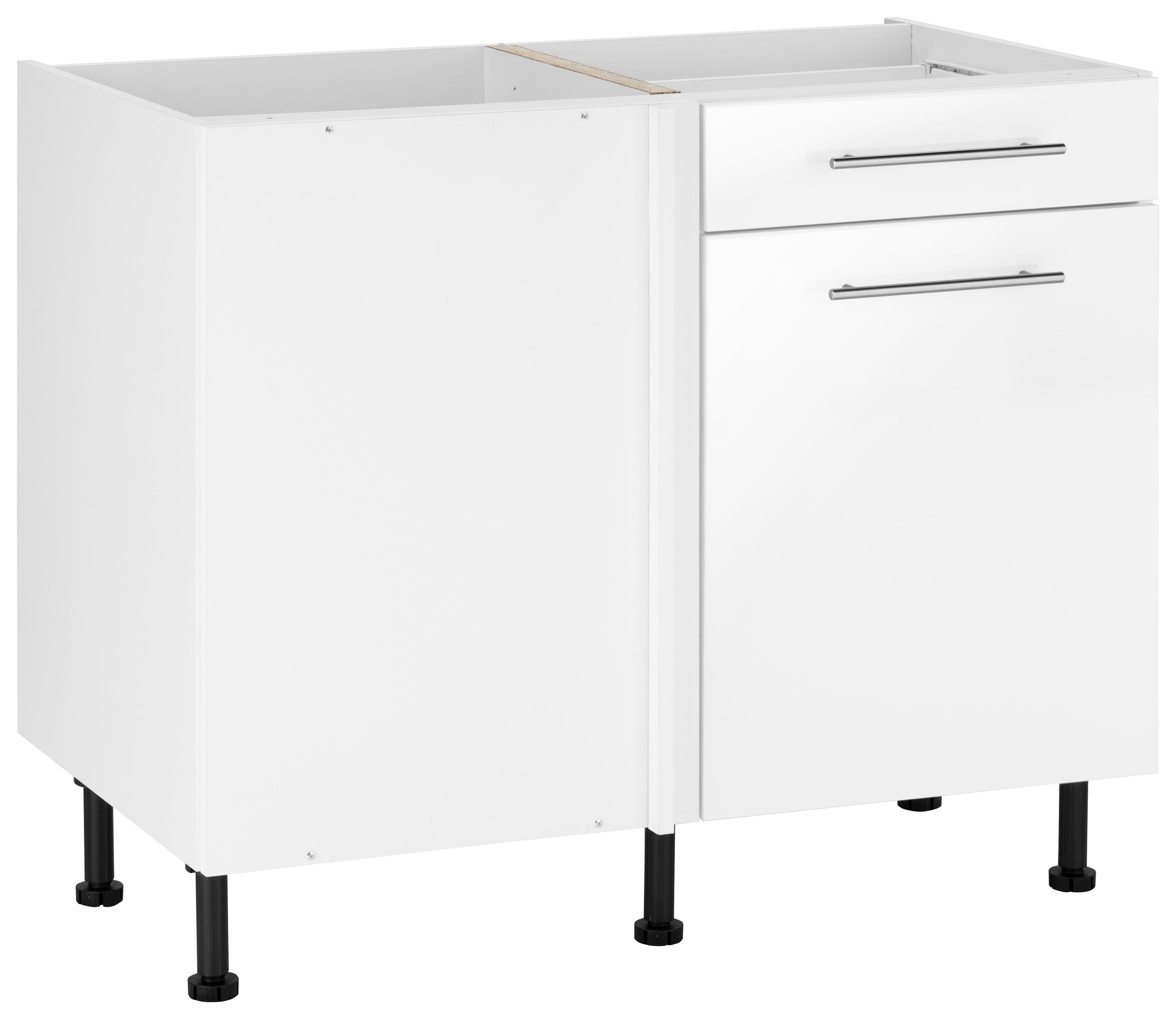 wiho Küchen Eckunterschrank »Ela«, mit Metallgriffen
