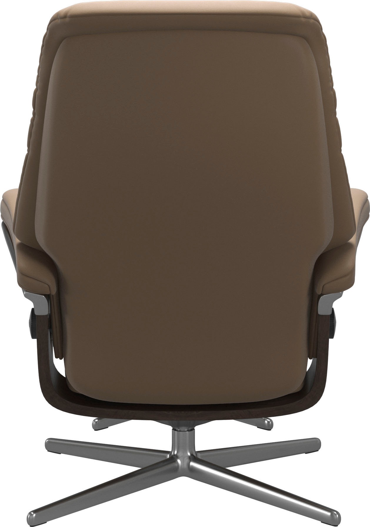 Stressless® Relaxsessel »Sunrise«, (Set, Relaxsessel mit Hocker), mit Hocker, mit Cross Base, Größe S, M & L, Holzakzent Wenge