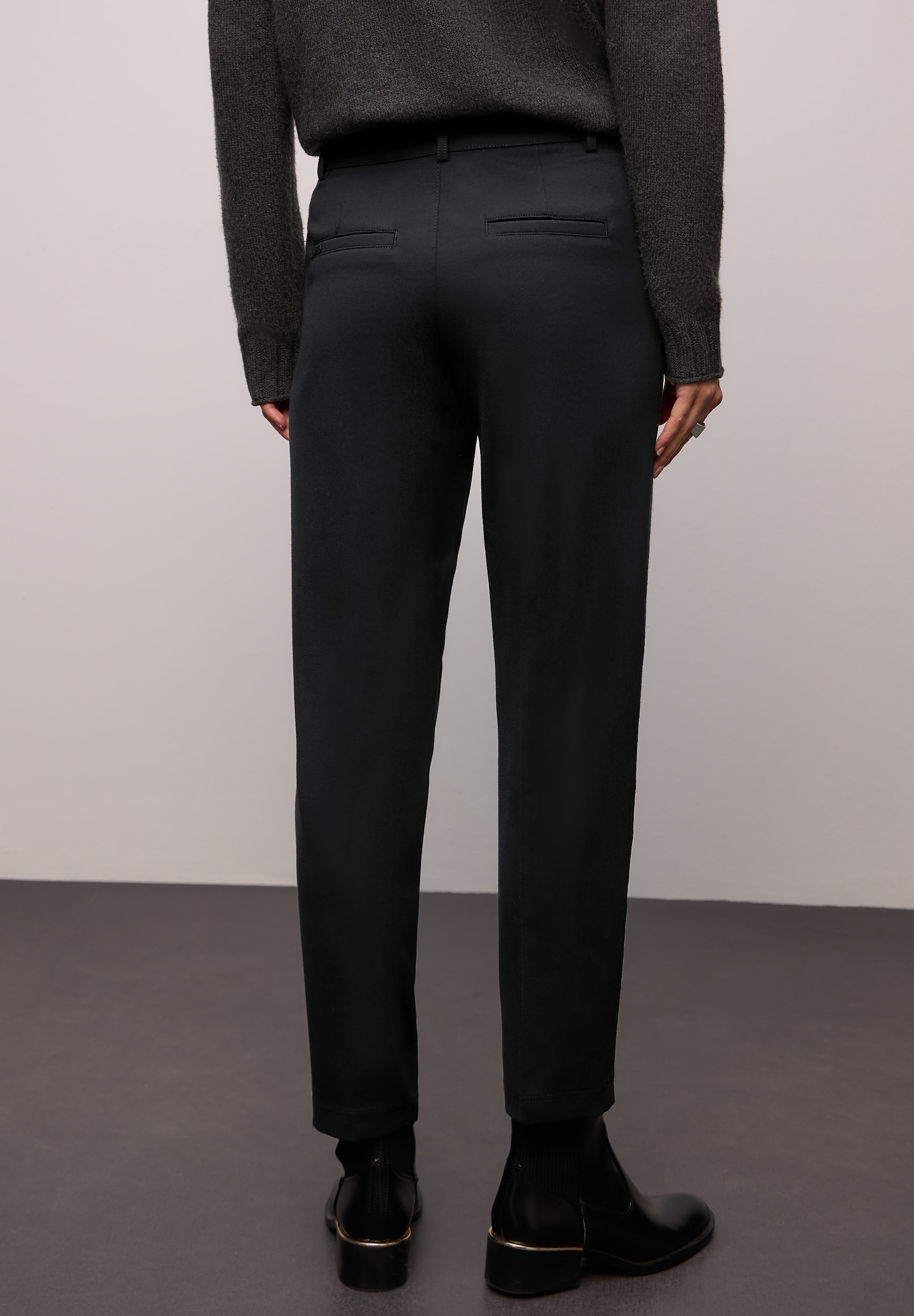 STREET ONE Jerseyhose  mit Tape-Detail