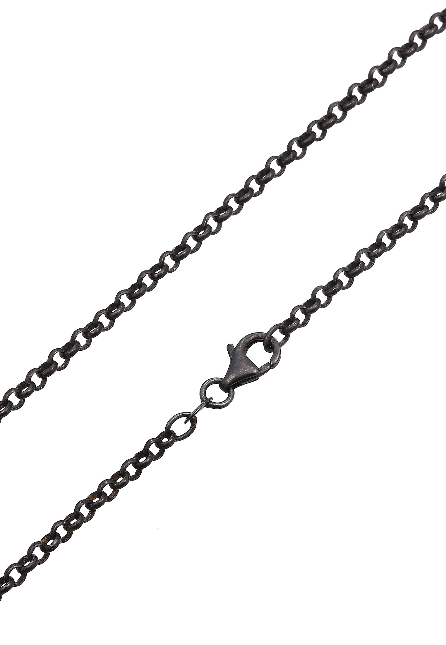 Kuzzoi Kette mit Anhänger »Halskette Flügel Zirkonia Schwarz 925 Sterling Silber«