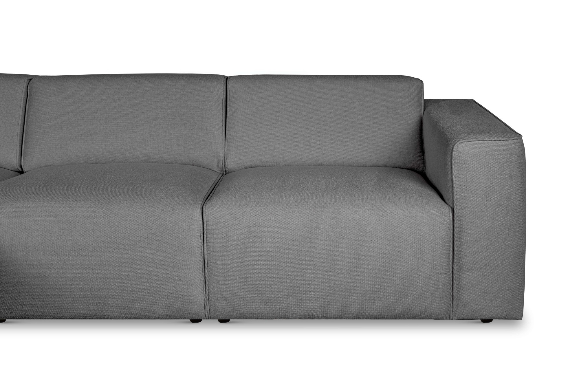 andas Ecksofa »Noord«, L-Form, mit Kedernaht, Breite 281 cm, Cord, Struktur, Webstoff
