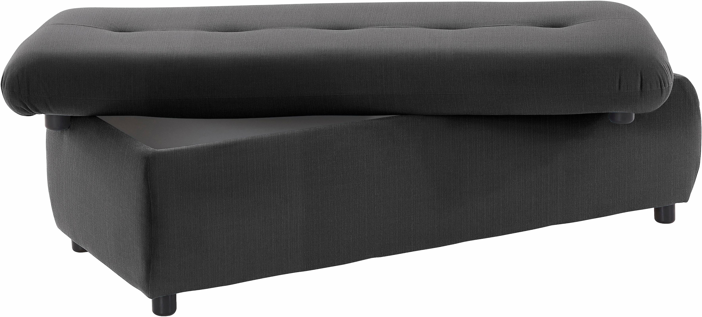 TRENDMANUFAKTUR Hocker »Indie II, bequemer Bankhocker mit Staufach unter der Sitzfläche«