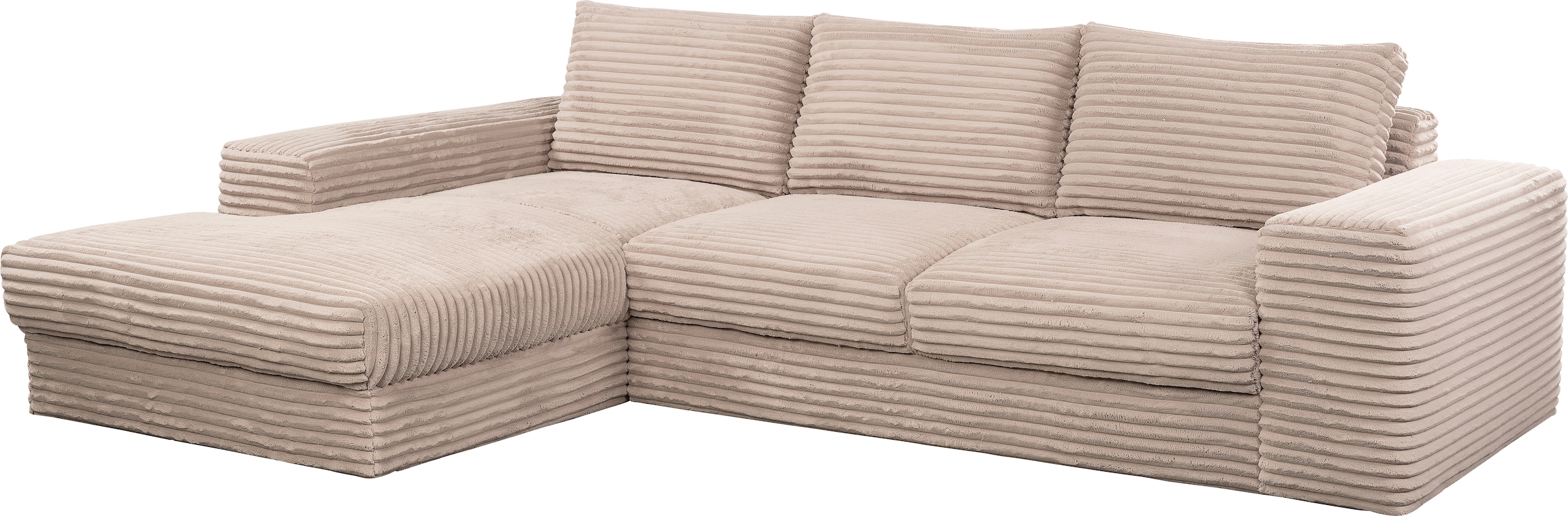 WERK2 Ecksofa Rozzana, in modischem Cord-Bezug