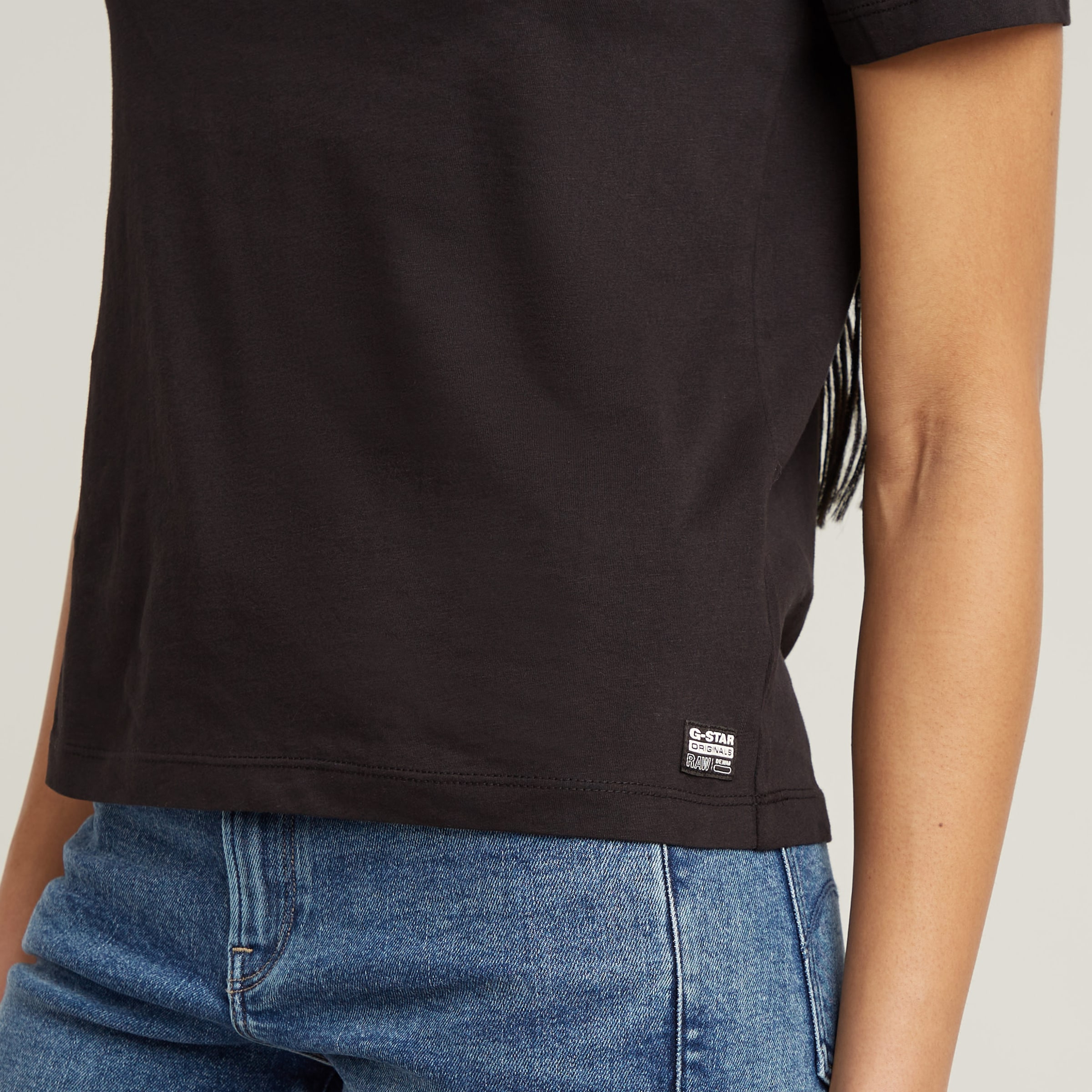 G-STAR T-Shirt »G-Script Shiny R«, mit Ton-in-Ton Schriftzug