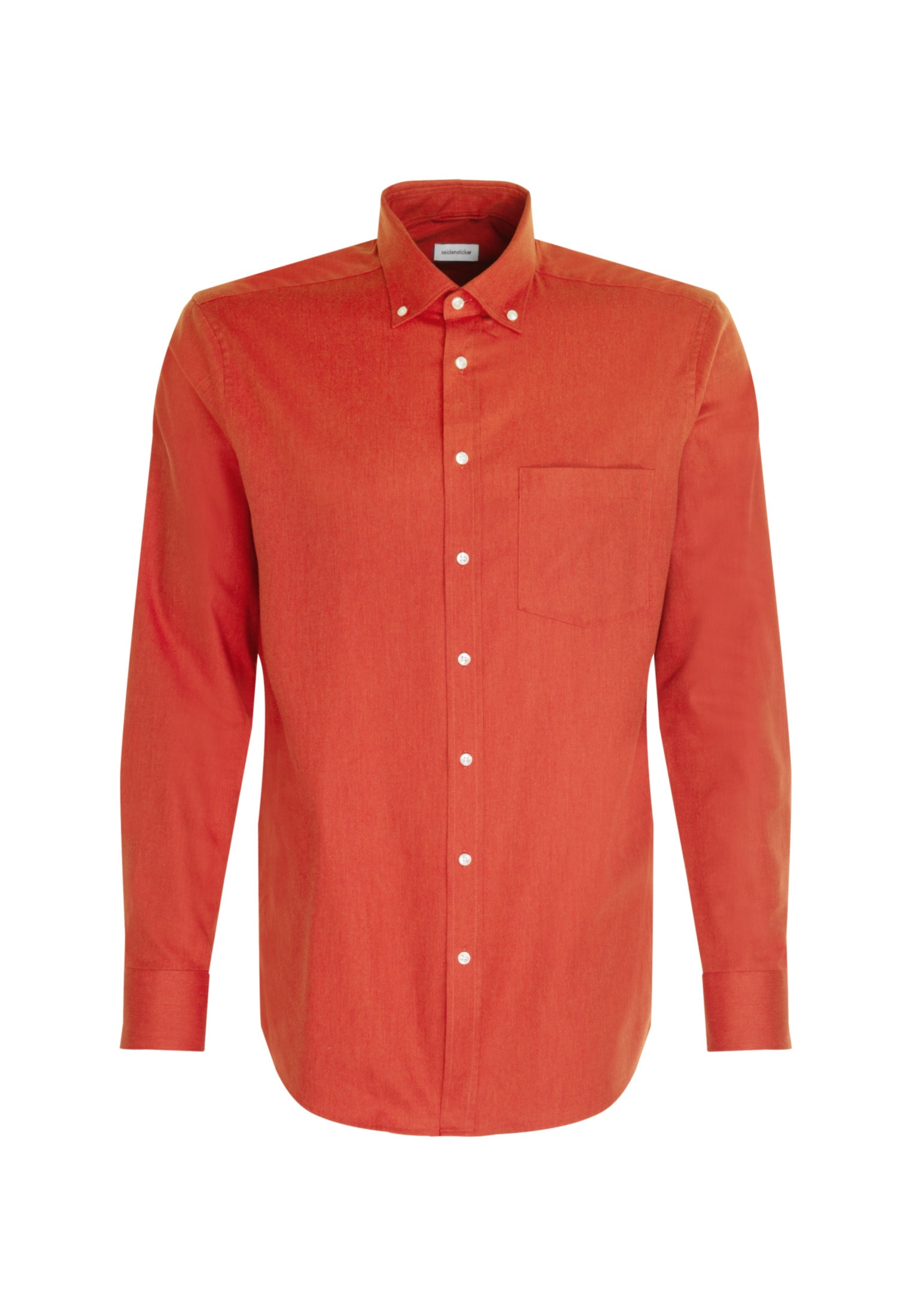 seidensticker Businesshemd »Regular«, Regular Langarm Button-Down-Kragen Uni