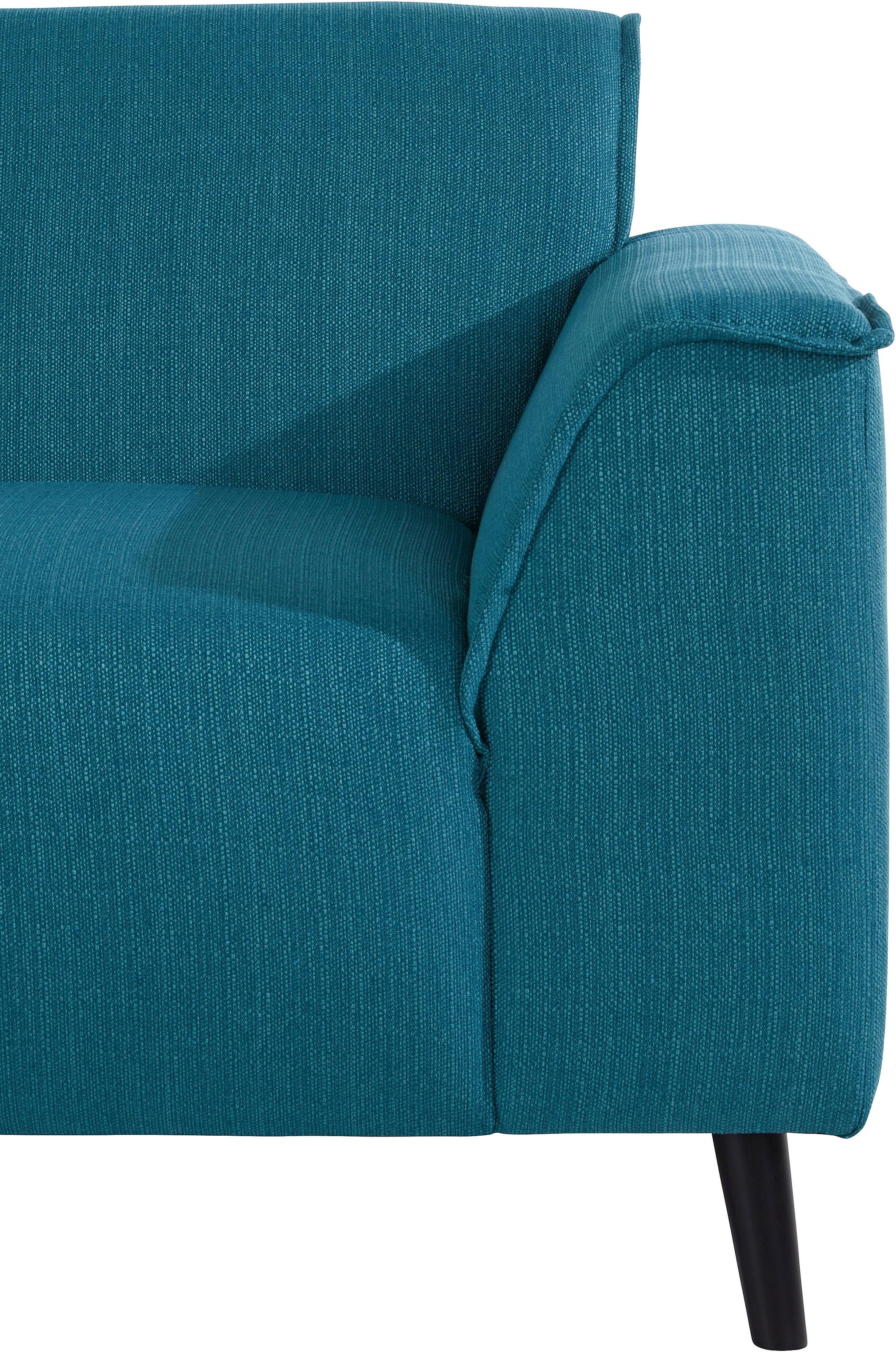 DOMO collection Ecksofa »Amora, inklusive komfortablem Federkern für mehr Sitzkomfort, L-Form«, mit Ottomane, elegant und zeitlos, bequem, Komfortsitzhöhe 47cm
